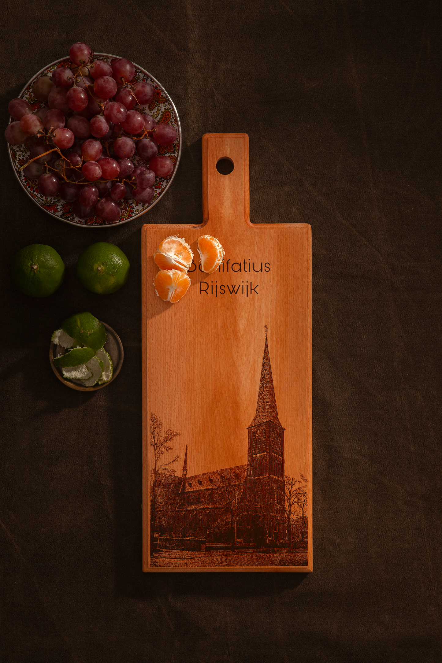 Rijswijk Bonifatius kerk houten serveerplank – 49 x 17 cm