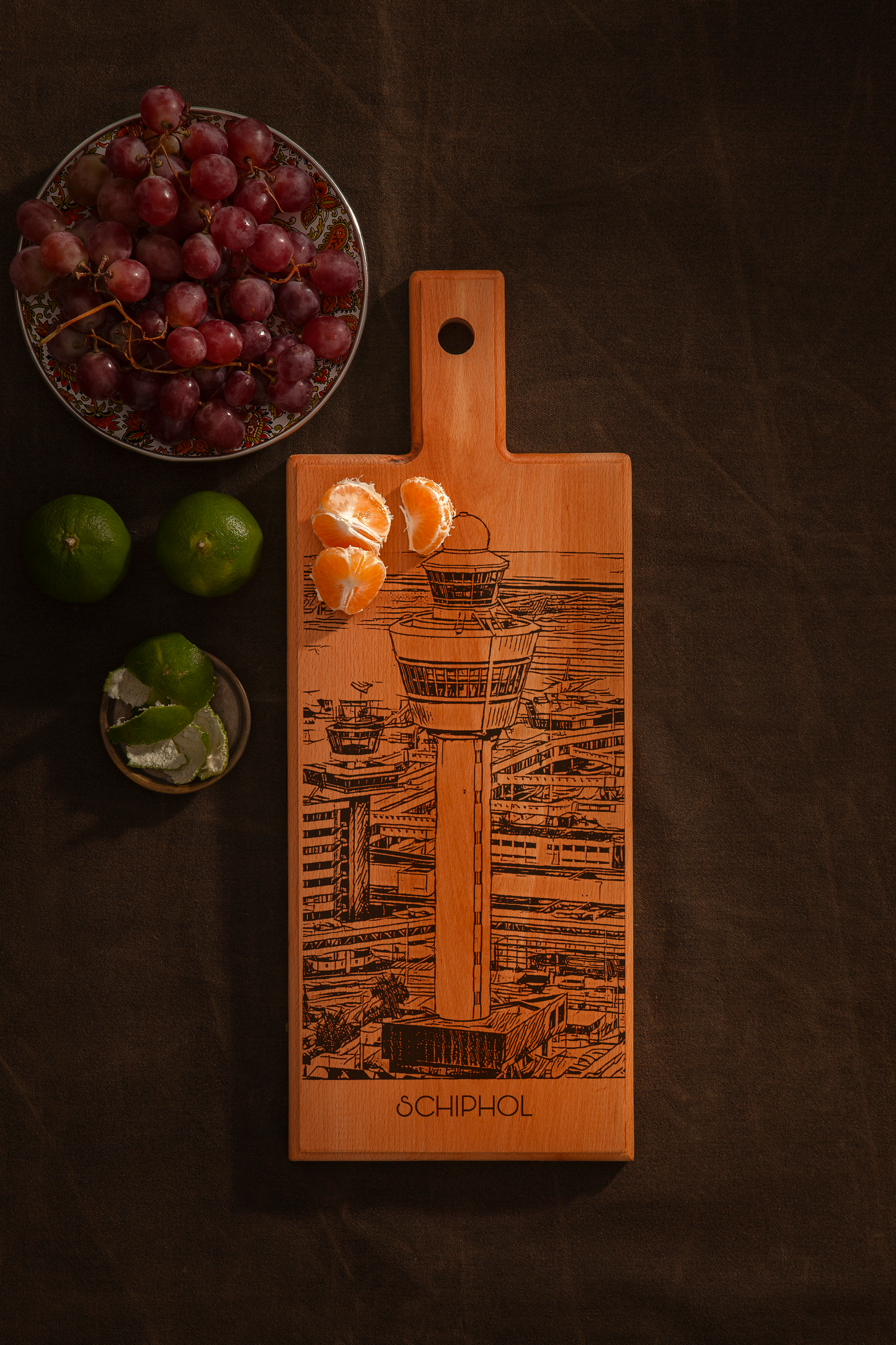 Schiphol houten serveerplank – 49 x 17 cm