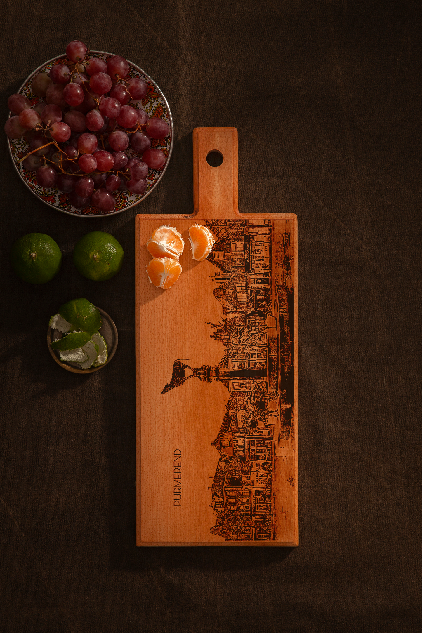 Purmerend Koemarkt Wooden Serving Board – 49 x 17 cm