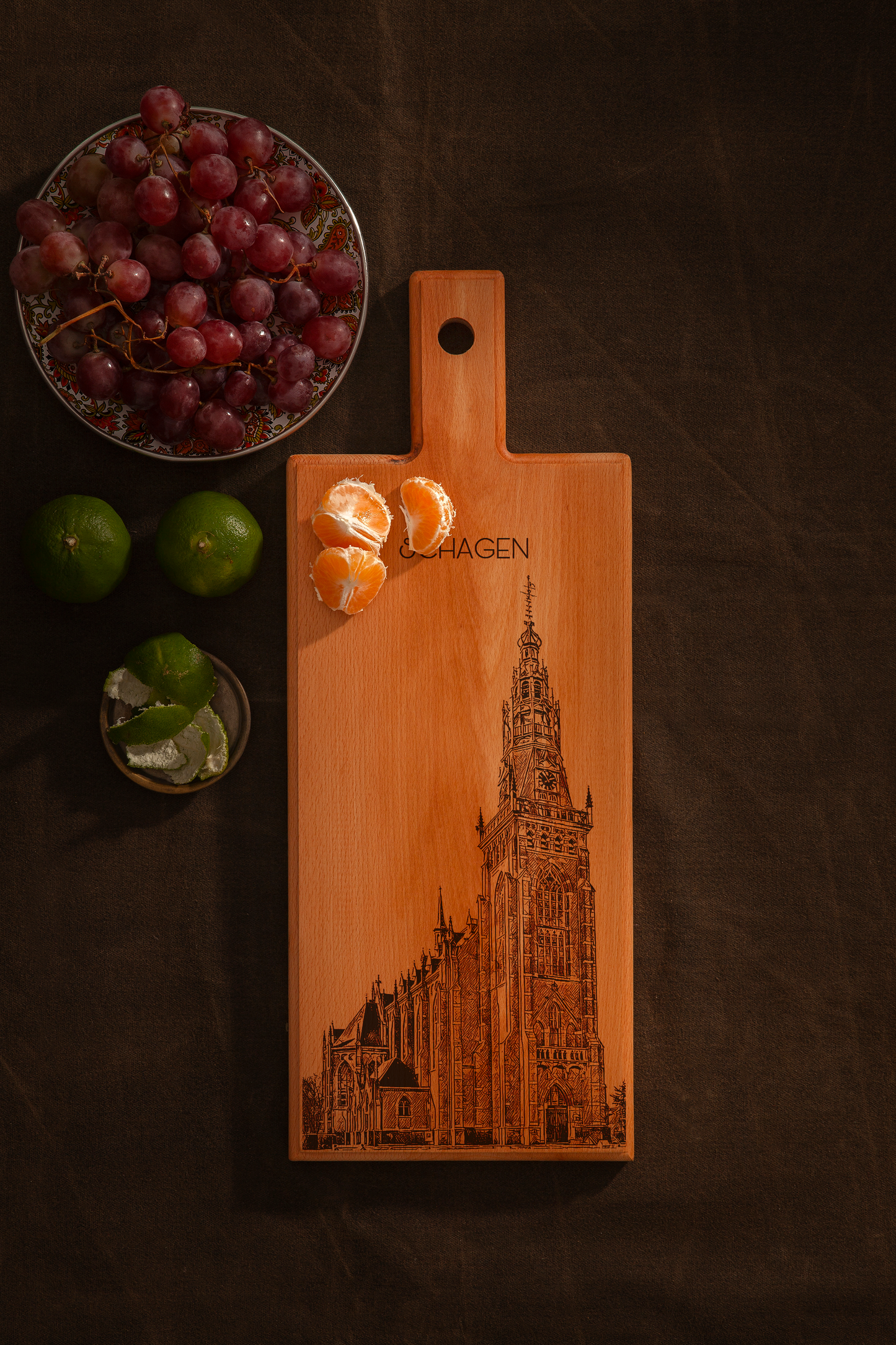 Schagen houten serveerplank – 49 x 17 cm