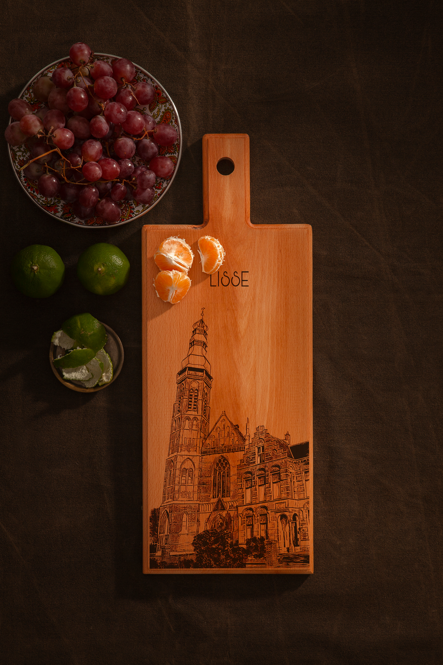 Lisse St. Agatha Church Wooden Serving Board – 49 x 17 cm