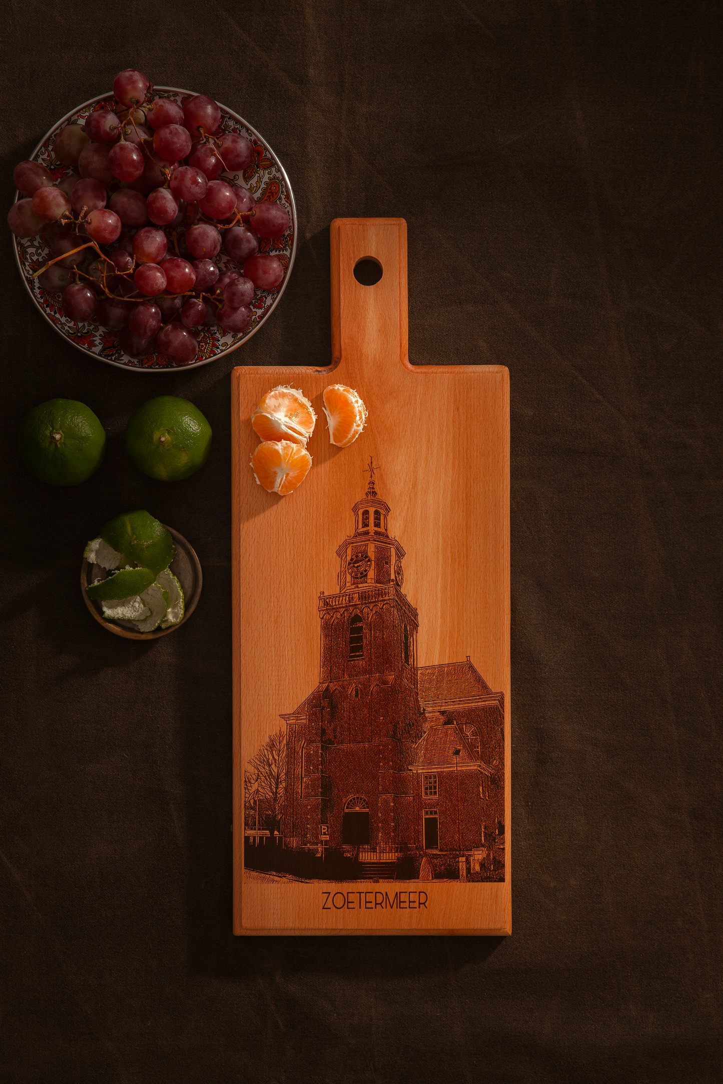 Zoetermeer Dorpskerk Wooden Serving Board – 49 x 17 cm
