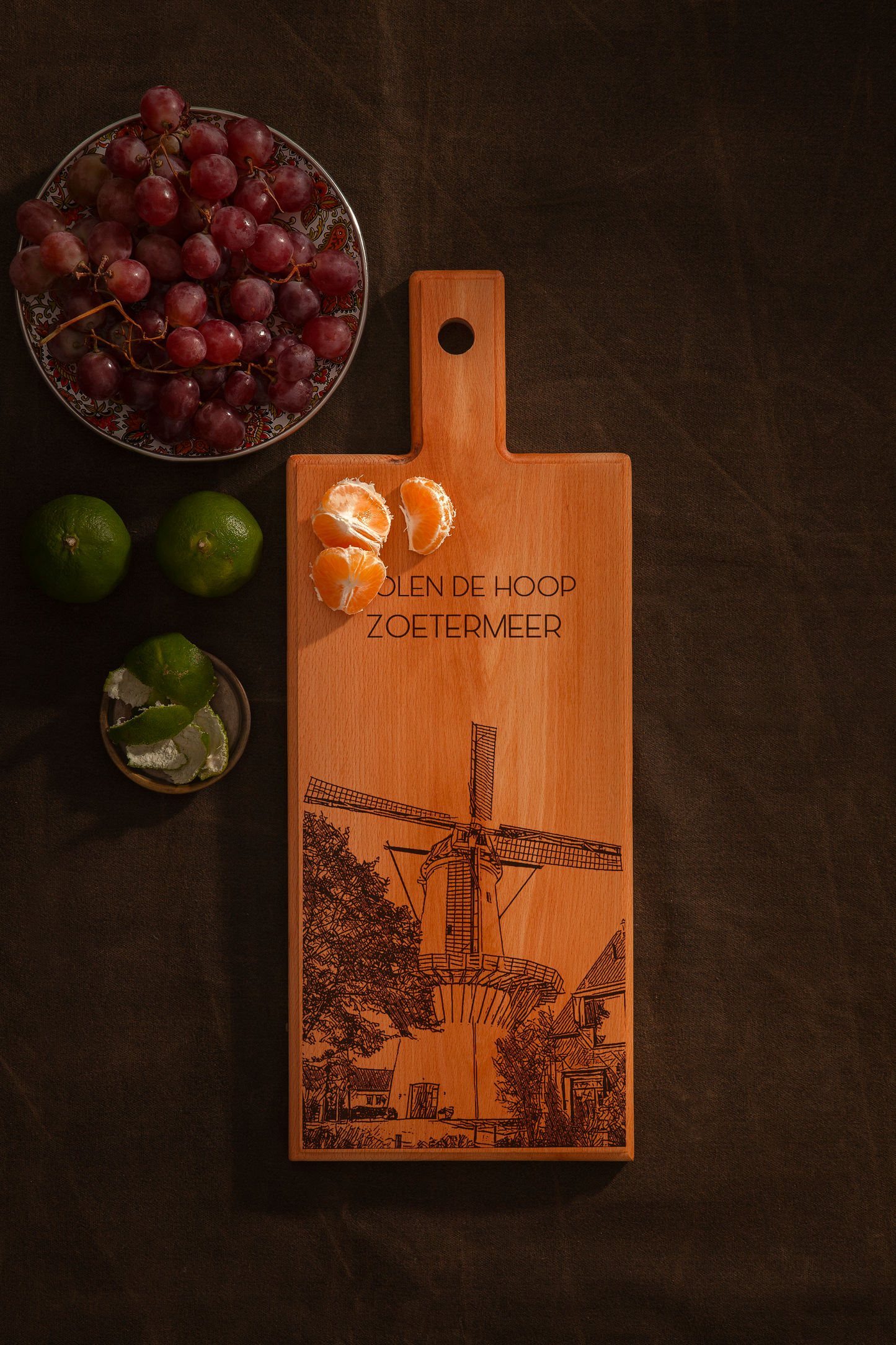 Zoetermeer Molen De Hoop Wooden Serving Board – 49 x 17 cm