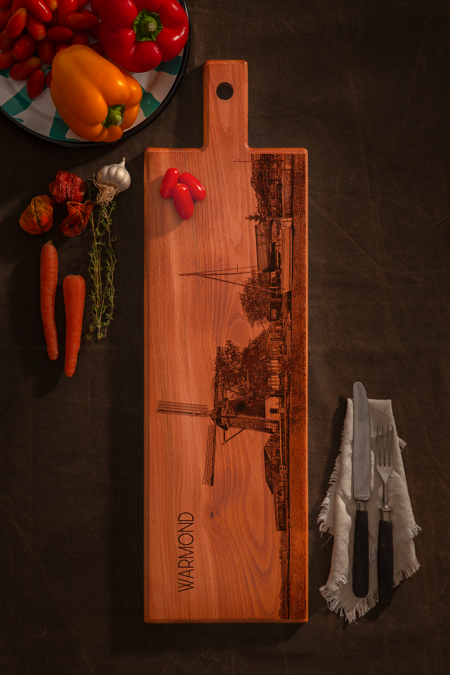Warmond Wooden Serving Board – 60 x 17 cm