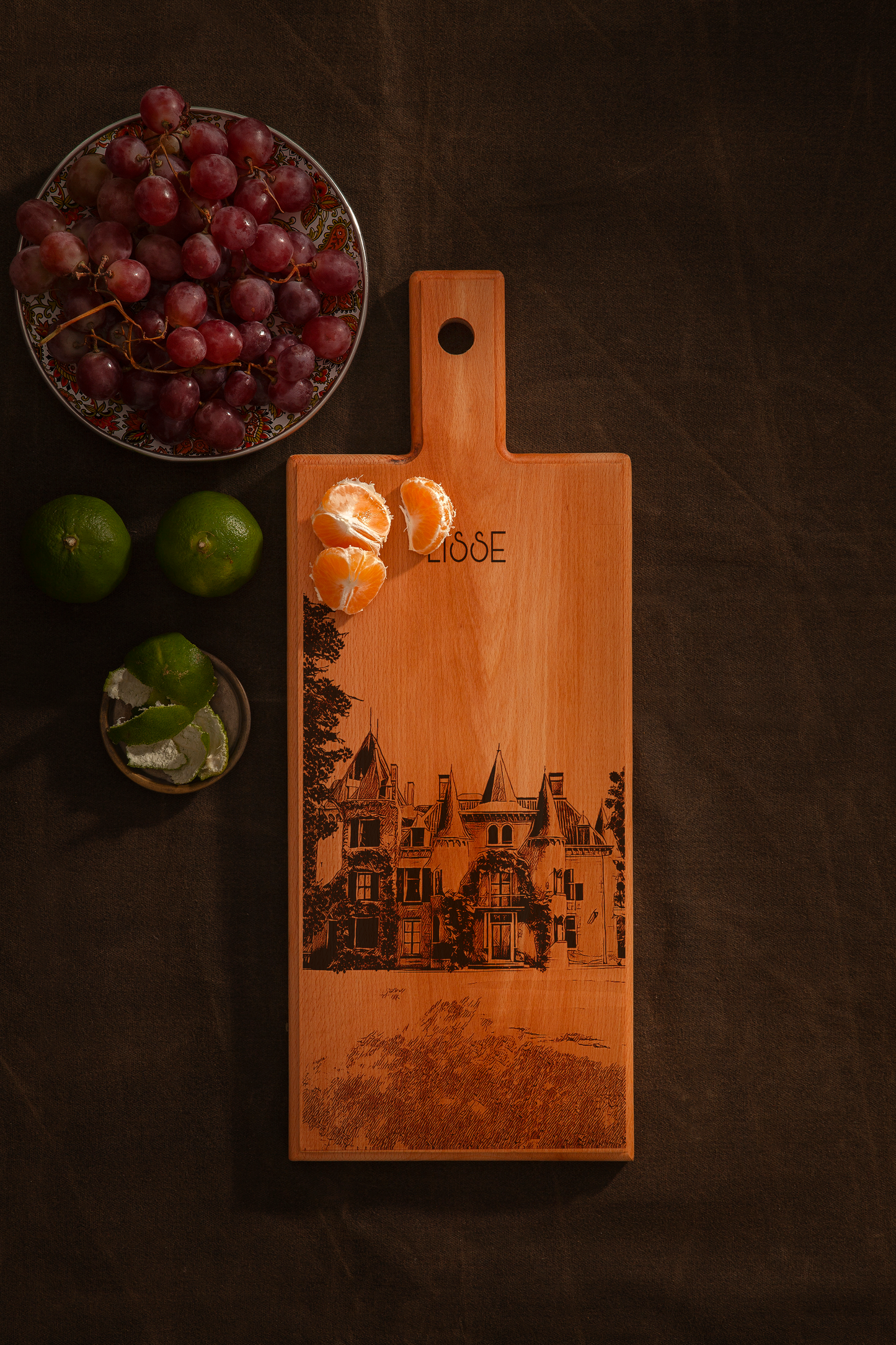 Lisse Kasteel Keukenhof Wooden Serving Board – 49 x 17 cm