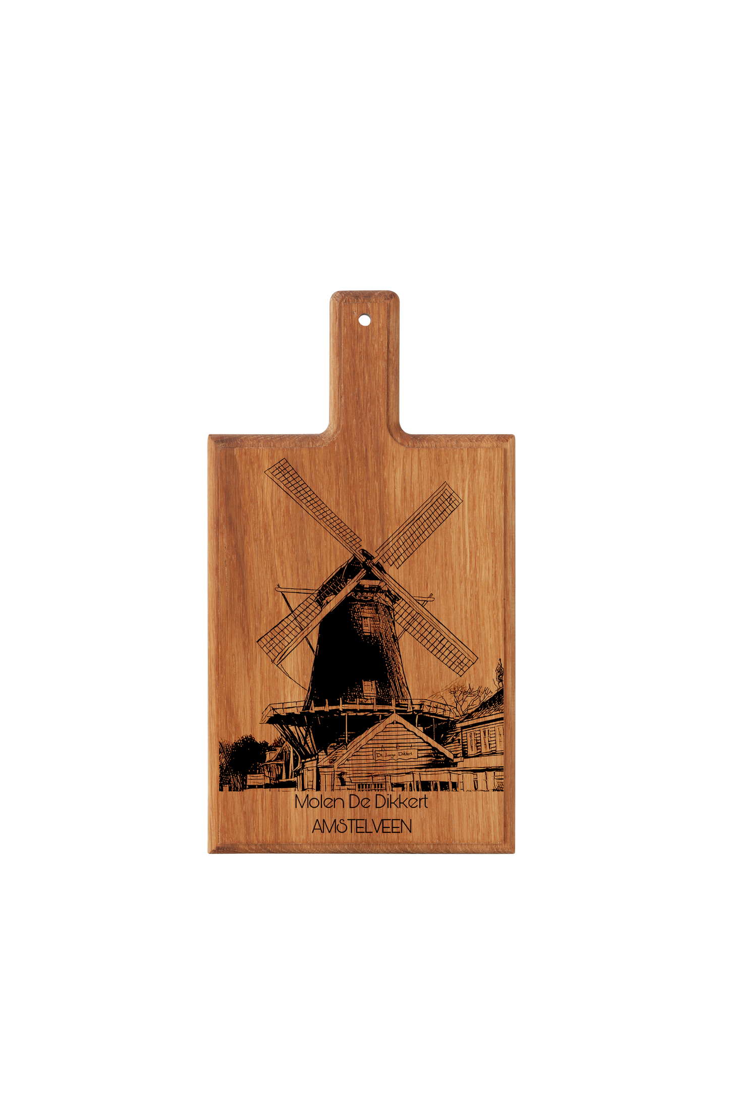 Amstelveen Molen De Dikkert Cheese Board - Beech Wood