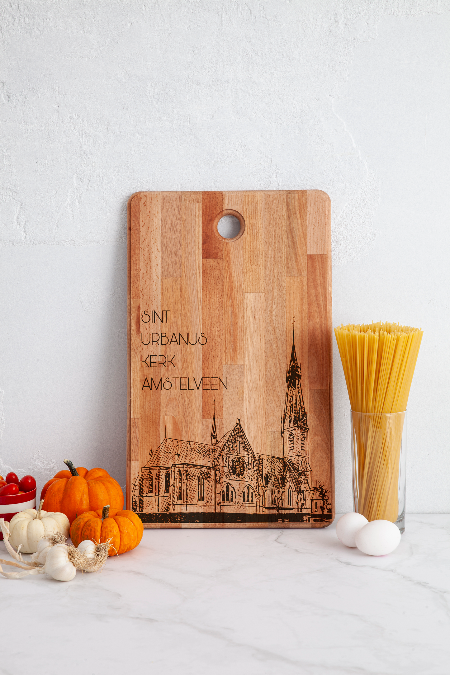 Amstelveen, Sint Urbanuskerk, cutting board, in kitchen