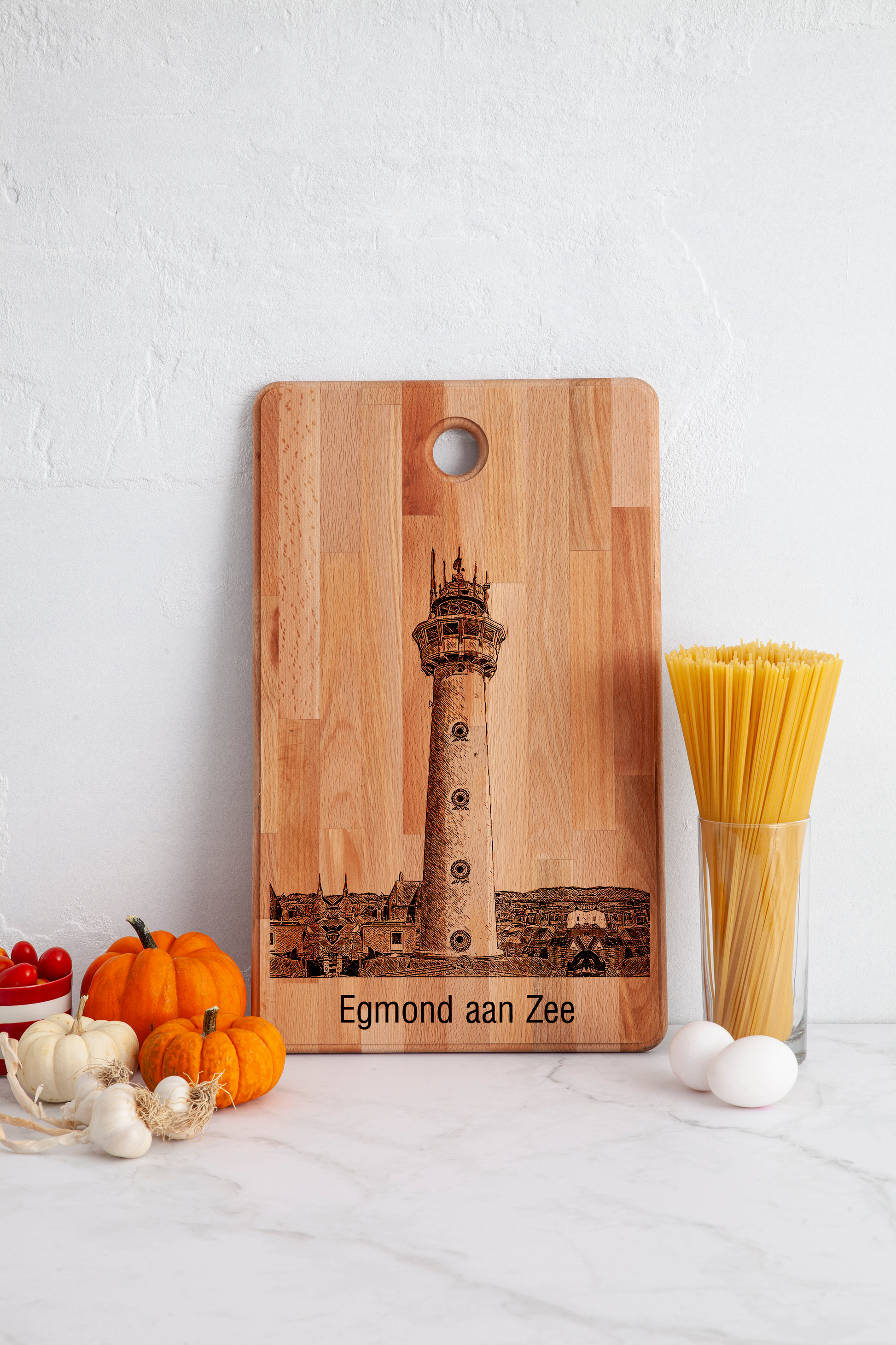 Egmond aan Zee, Vuurtoren, cutting board, in kitchen