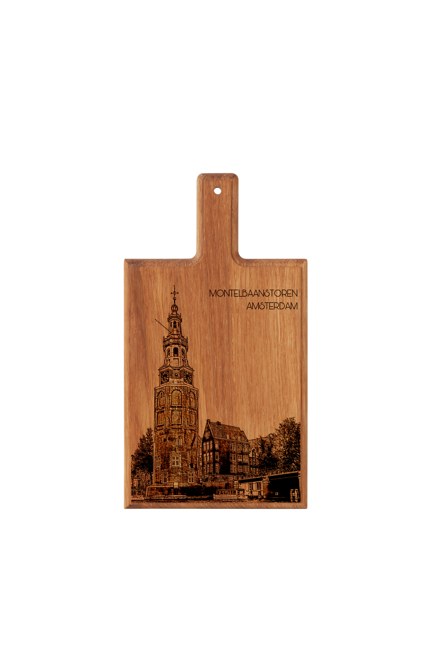 Amsterdam Montelbaanstoren Cheese Board - Beech Wood