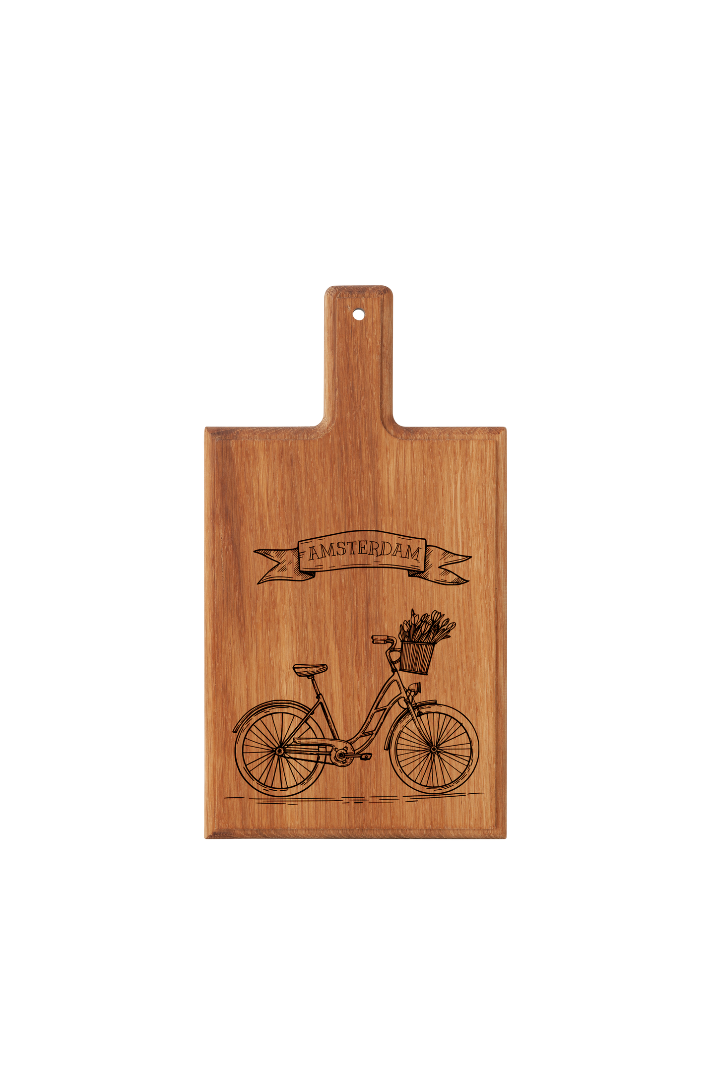 Amsterdam Bicycle Cheese Board - Beech Wood