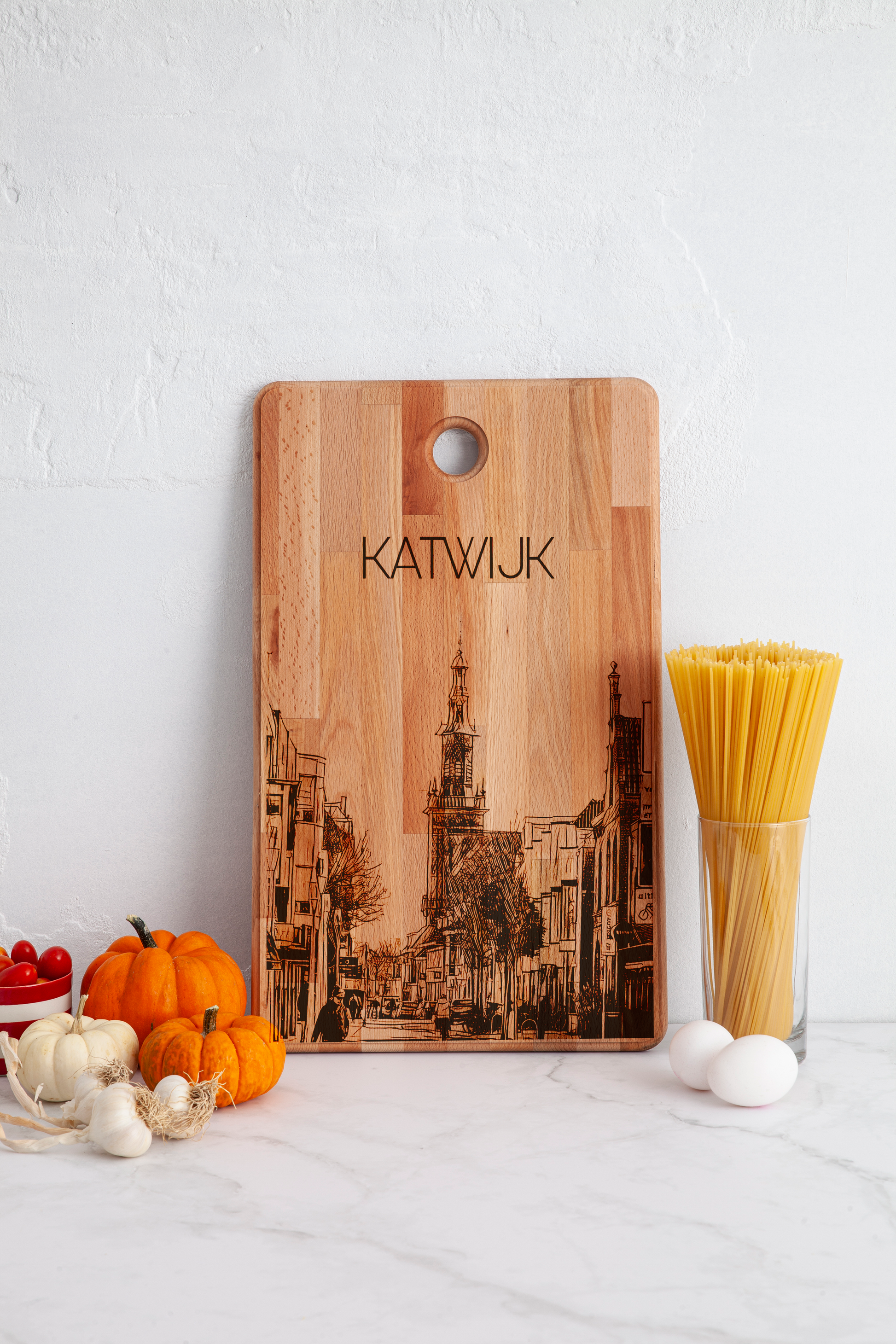 Katwijk, Niuewe Kerk, cutting board, in kitchen