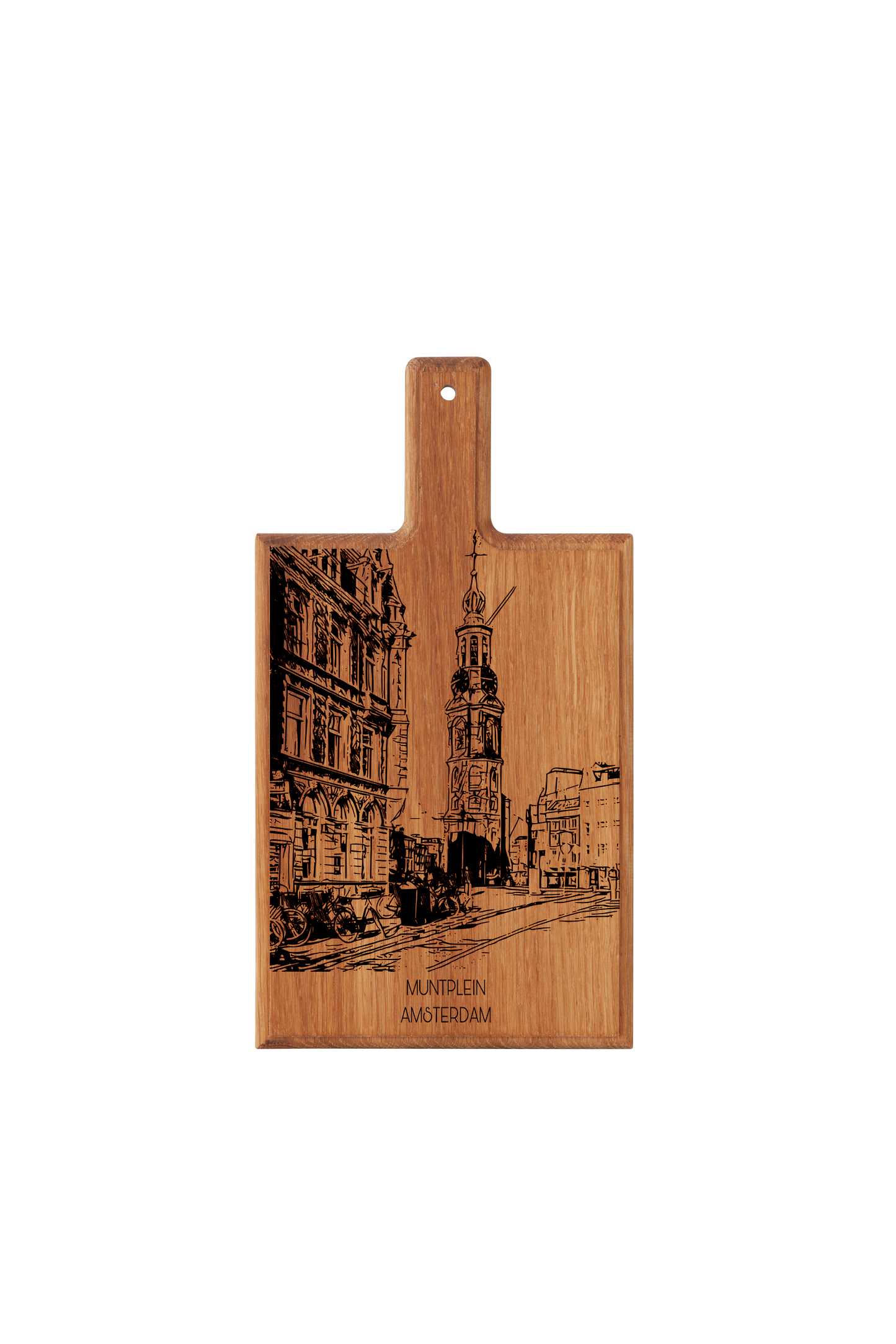 Amsterdam Muntplein Cheese Board - Beech Wood