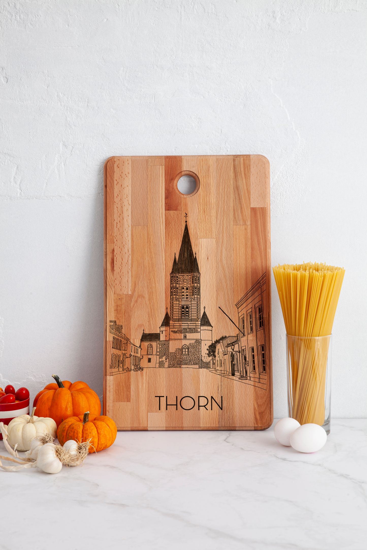 Thorn, Abdij Kerk, cutting board, in kitchen