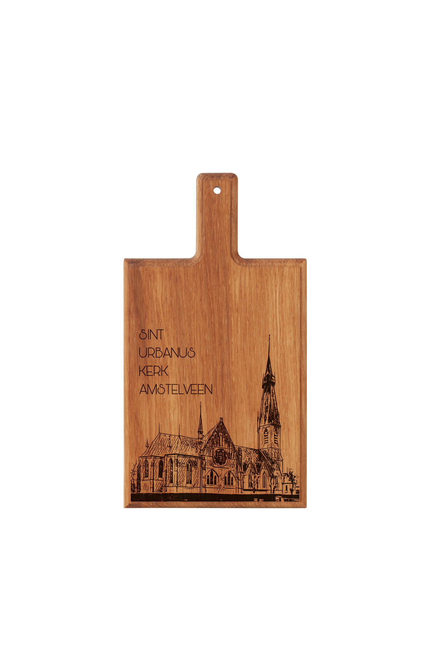 Amstelveen Sint Urbanus Kerk Cheese Board - Beech Wood