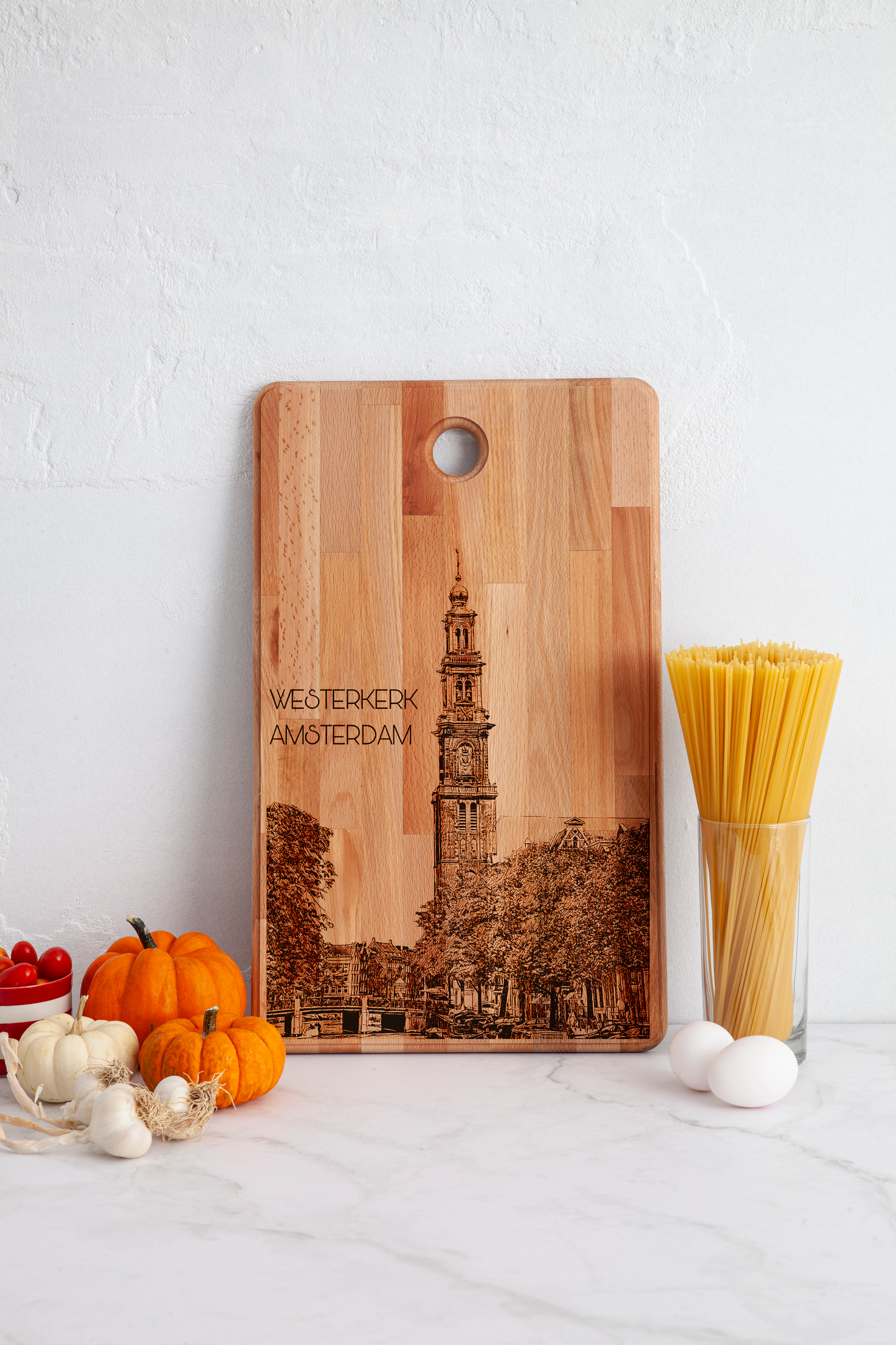 Amsterdam, Westerkerk, cutting board, in kitchen