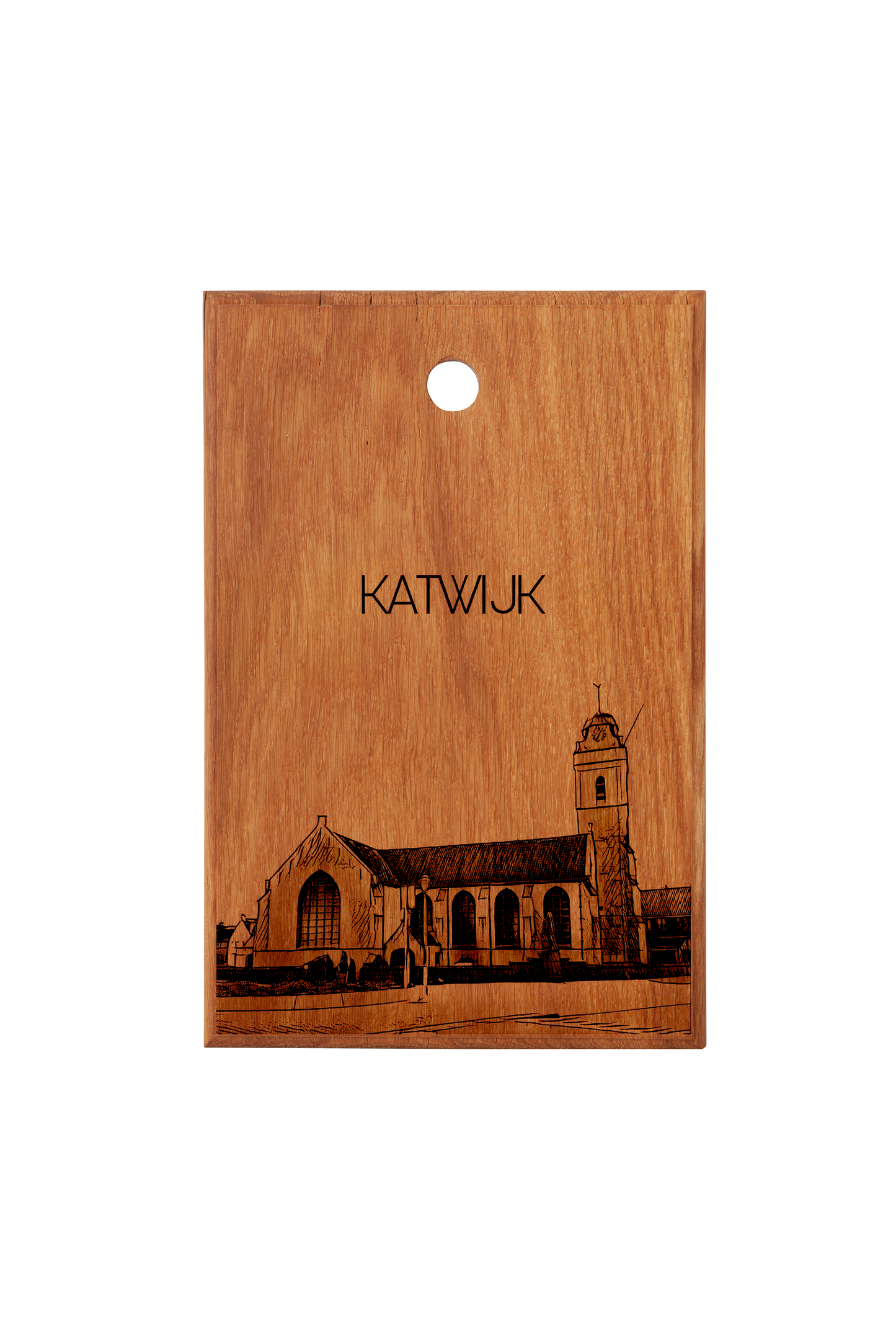 KATWIJK ANDREASKERK HANDMADE ENGRAVED CUTTING BOARD