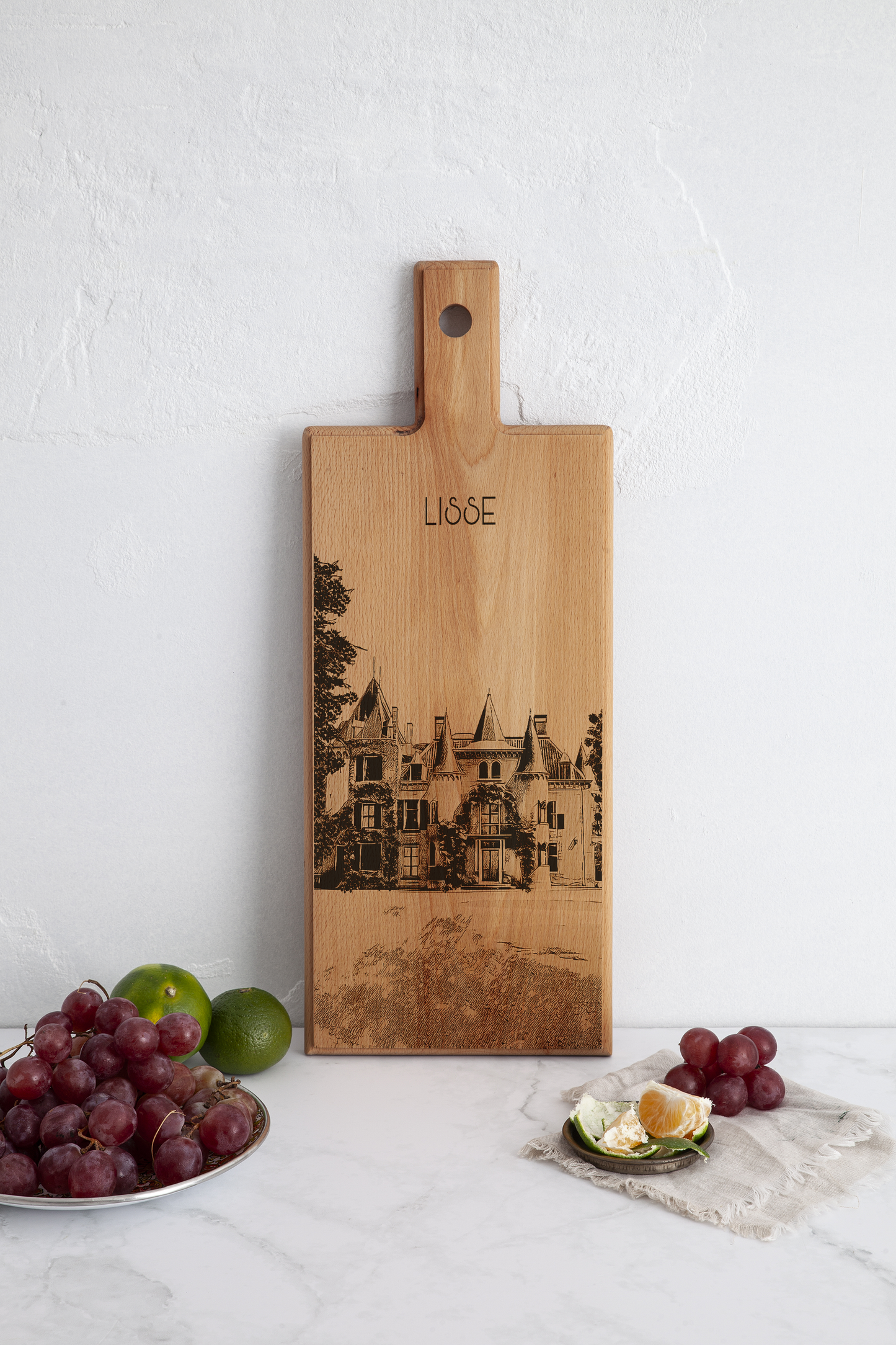 Lisse Kasteel Keukenhof Wooden Serving Board – 49 x 17 cm