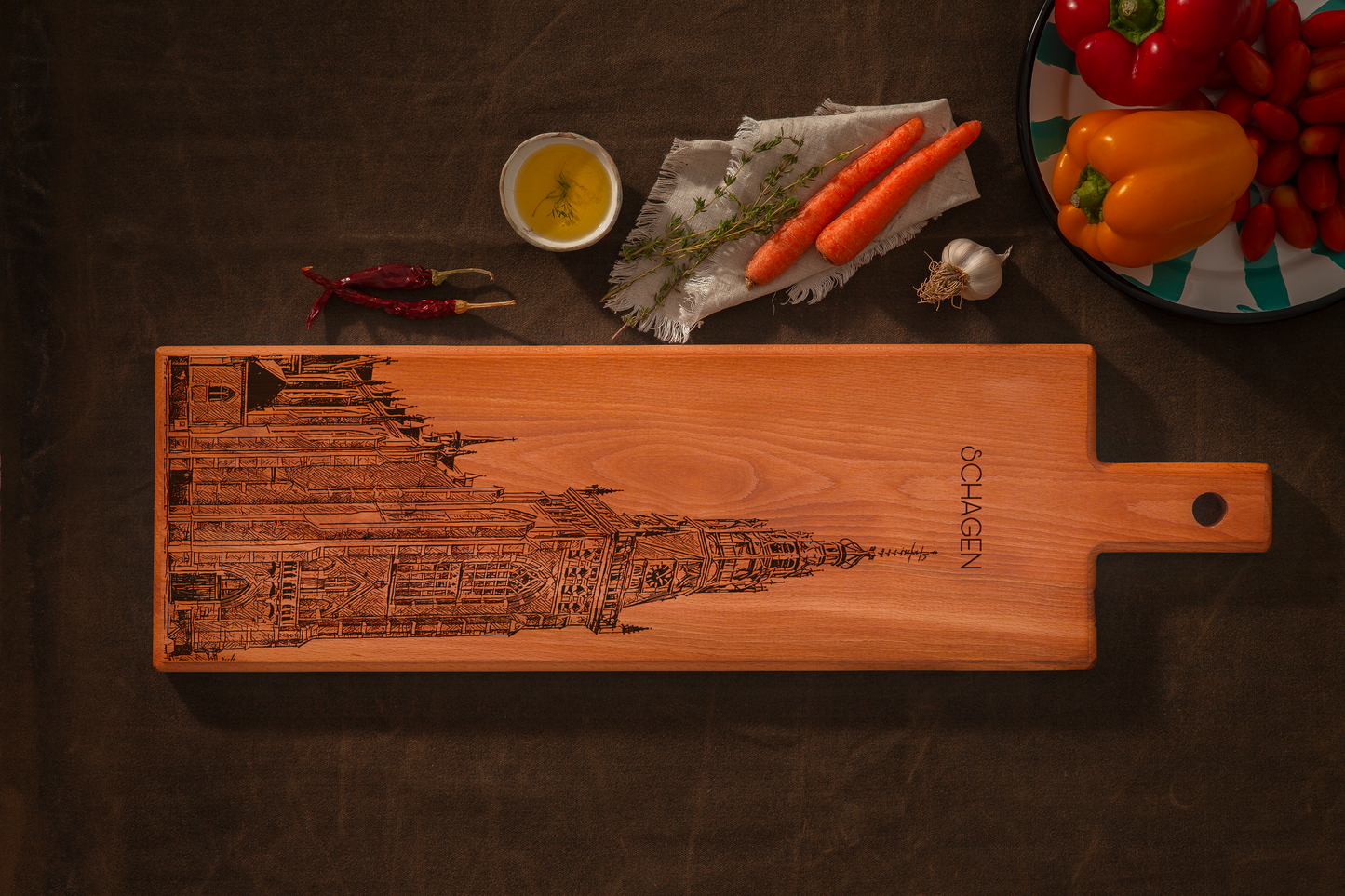 Schagen Houten Serveerplank – 60 x 17 cm