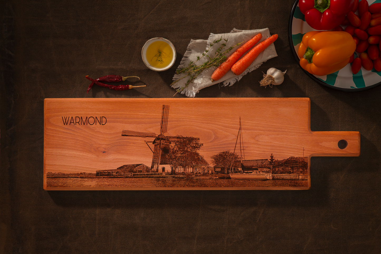 Warmond Wooden Serving Board – 60 x 17 cm