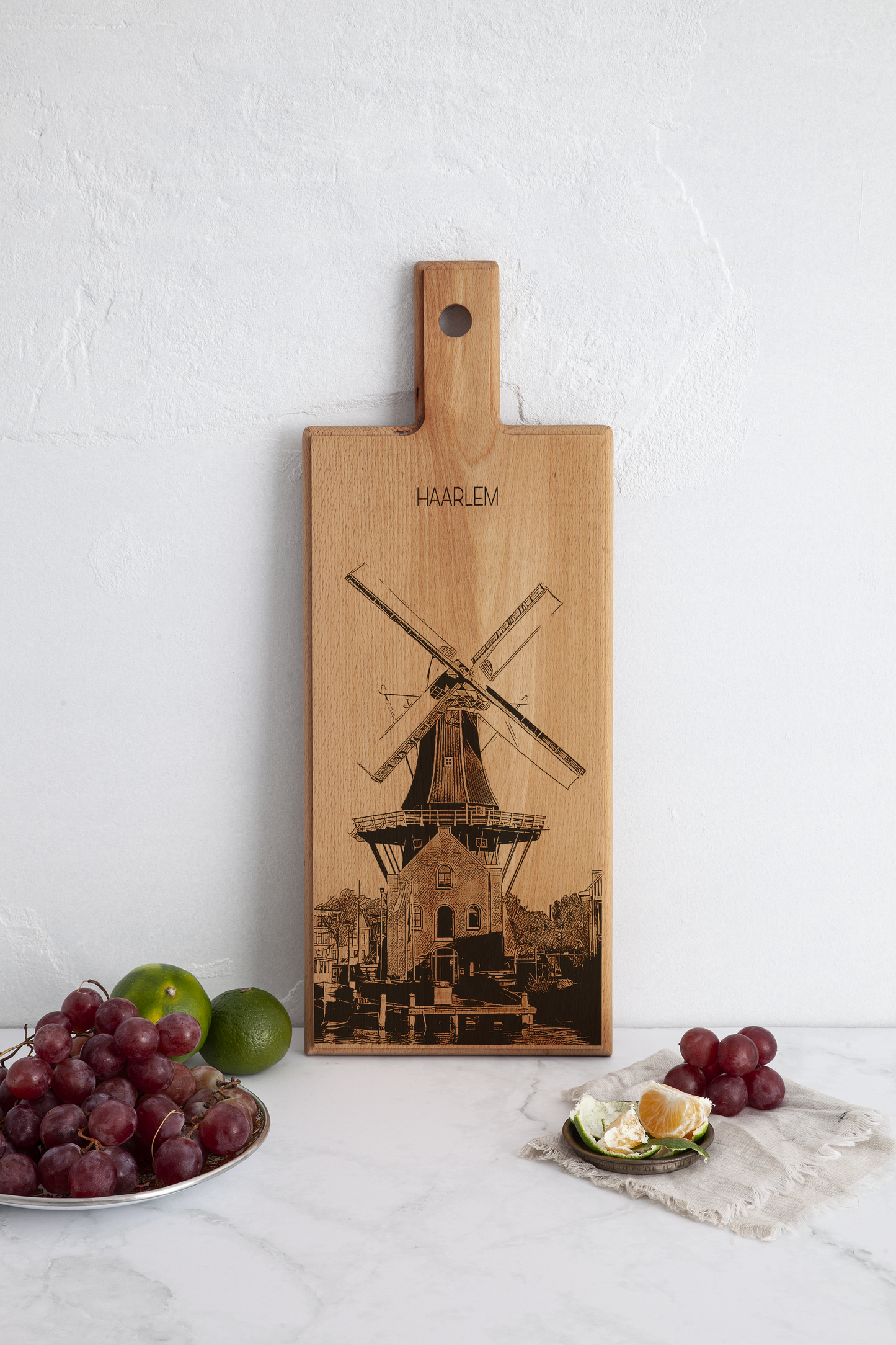 Haarlem – Molen De Adriaan Wooden Serving Board (49 x 17 cm)
