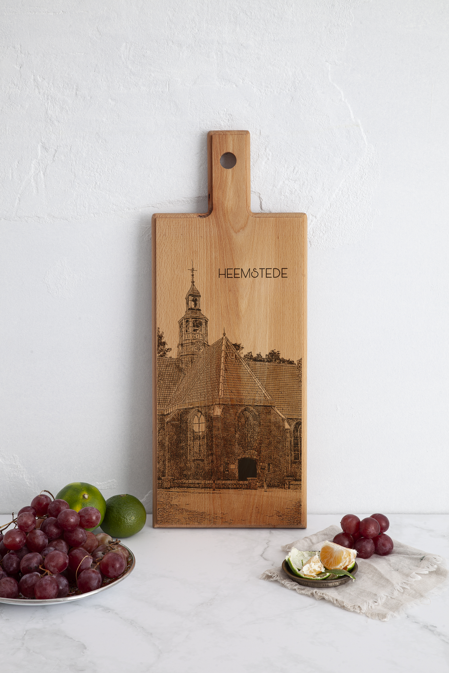 Heemstede Oude Kerk – Wooden Serving Board (49 × 17 cm)