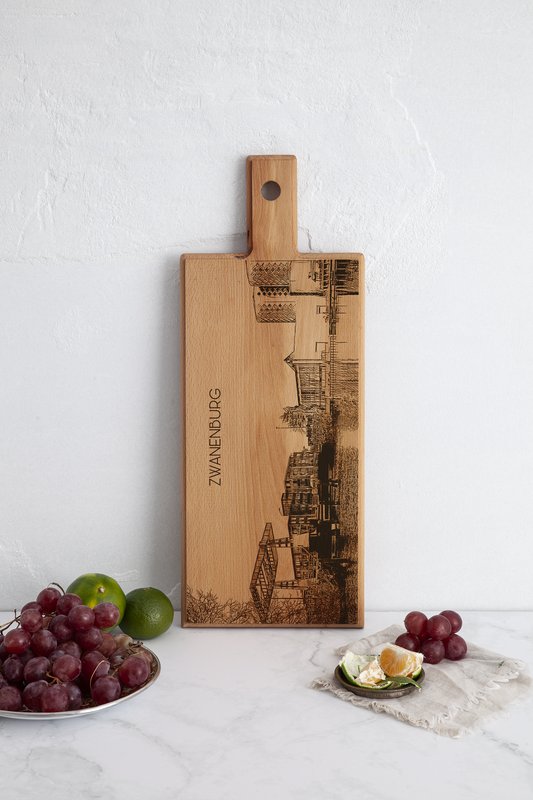 Zwanenburg Skyline Wooden Serving Board – 49 x 17 cm