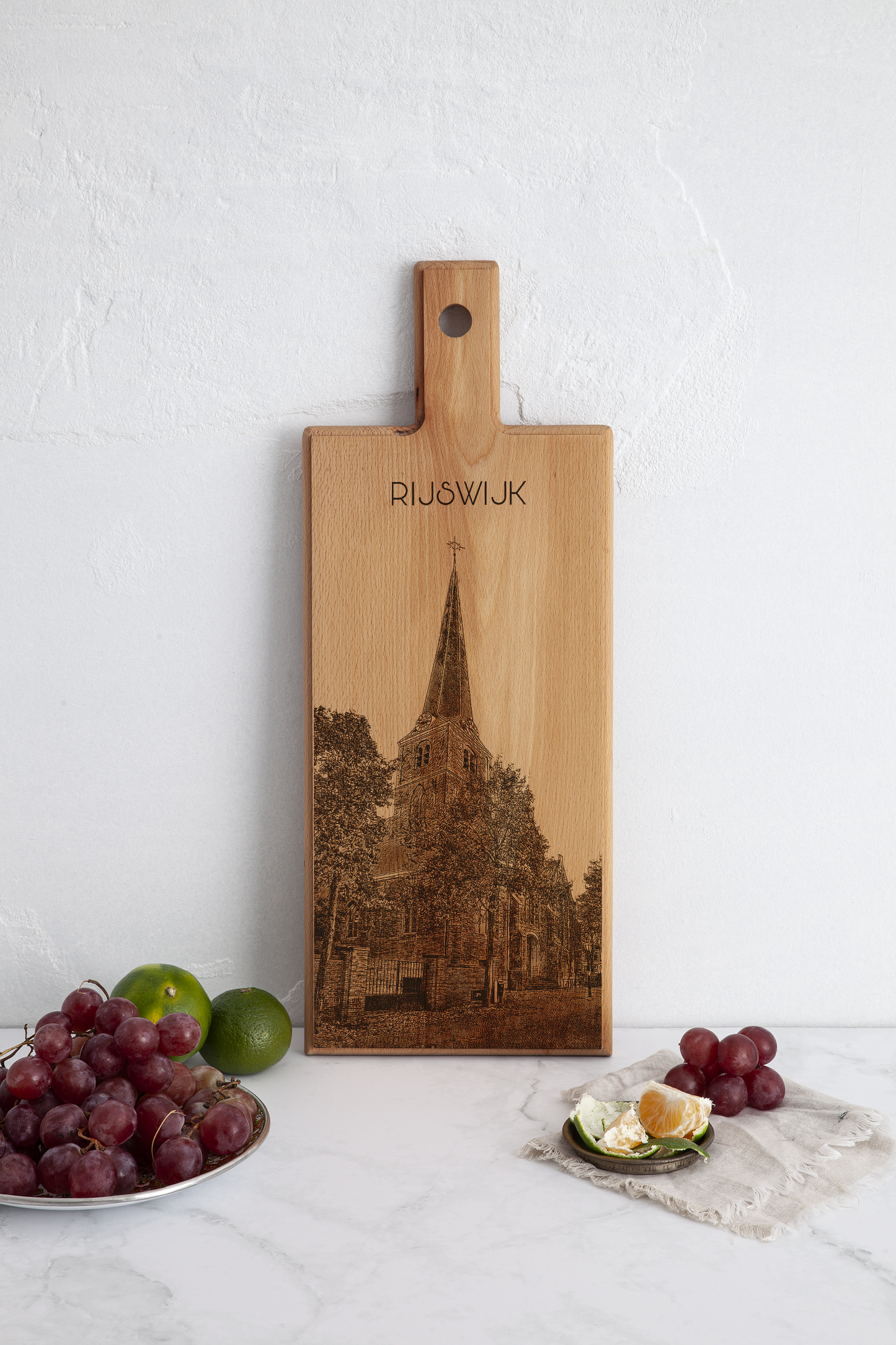 Rijswijk Oude Kerk Wooden Serving Board – 49 x 17 cm