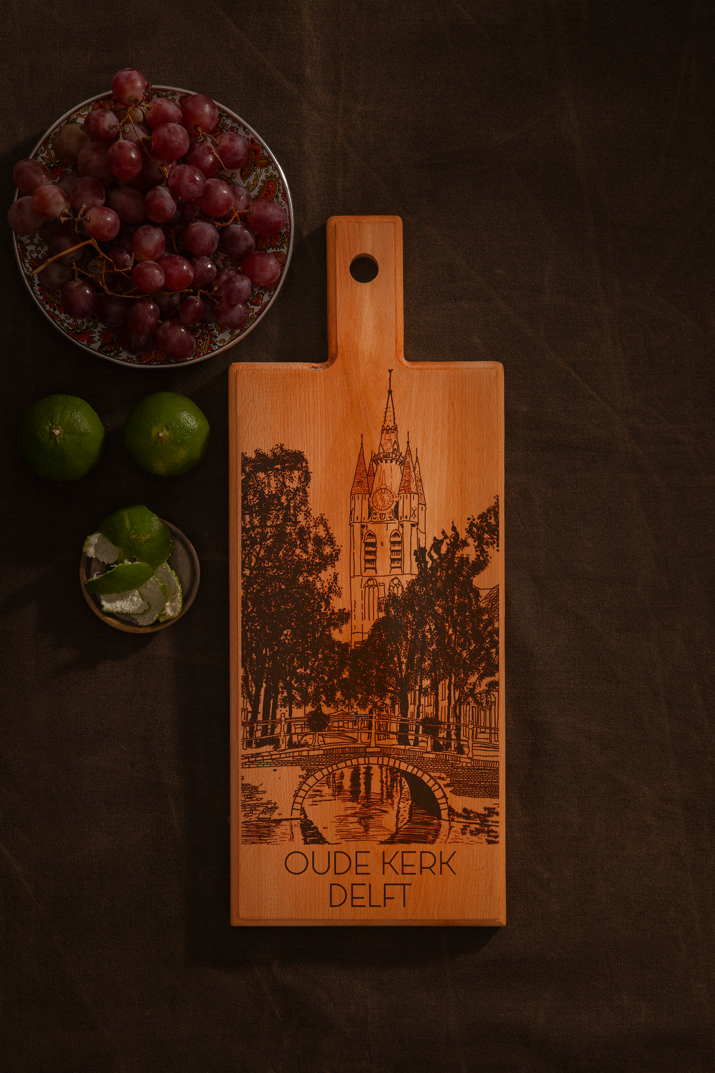 Delft, Oude Kerk, medium serving board, antimicrobial