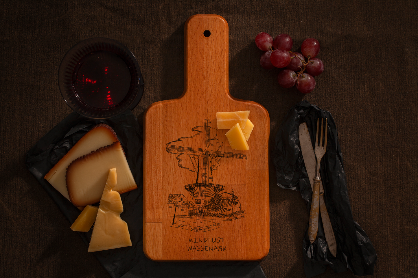 Wassenaar, Windlust, cheese board, with cheese