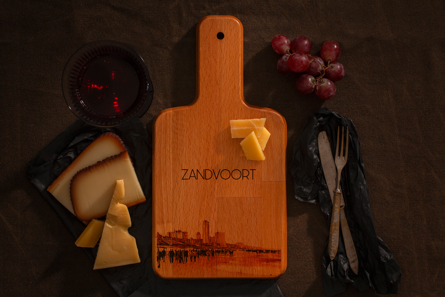 Zandvoort, City View, cheese board, with cheese