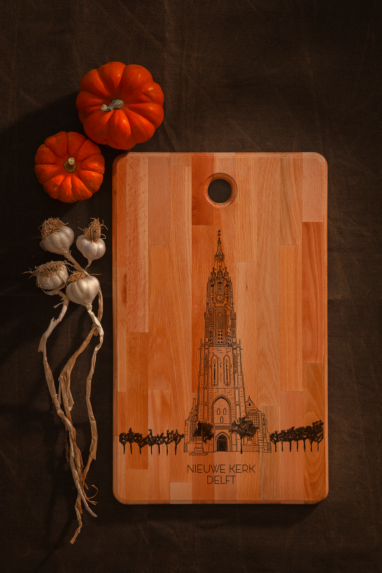 Delft, Nieuwe Kerk, cutting board, slicing