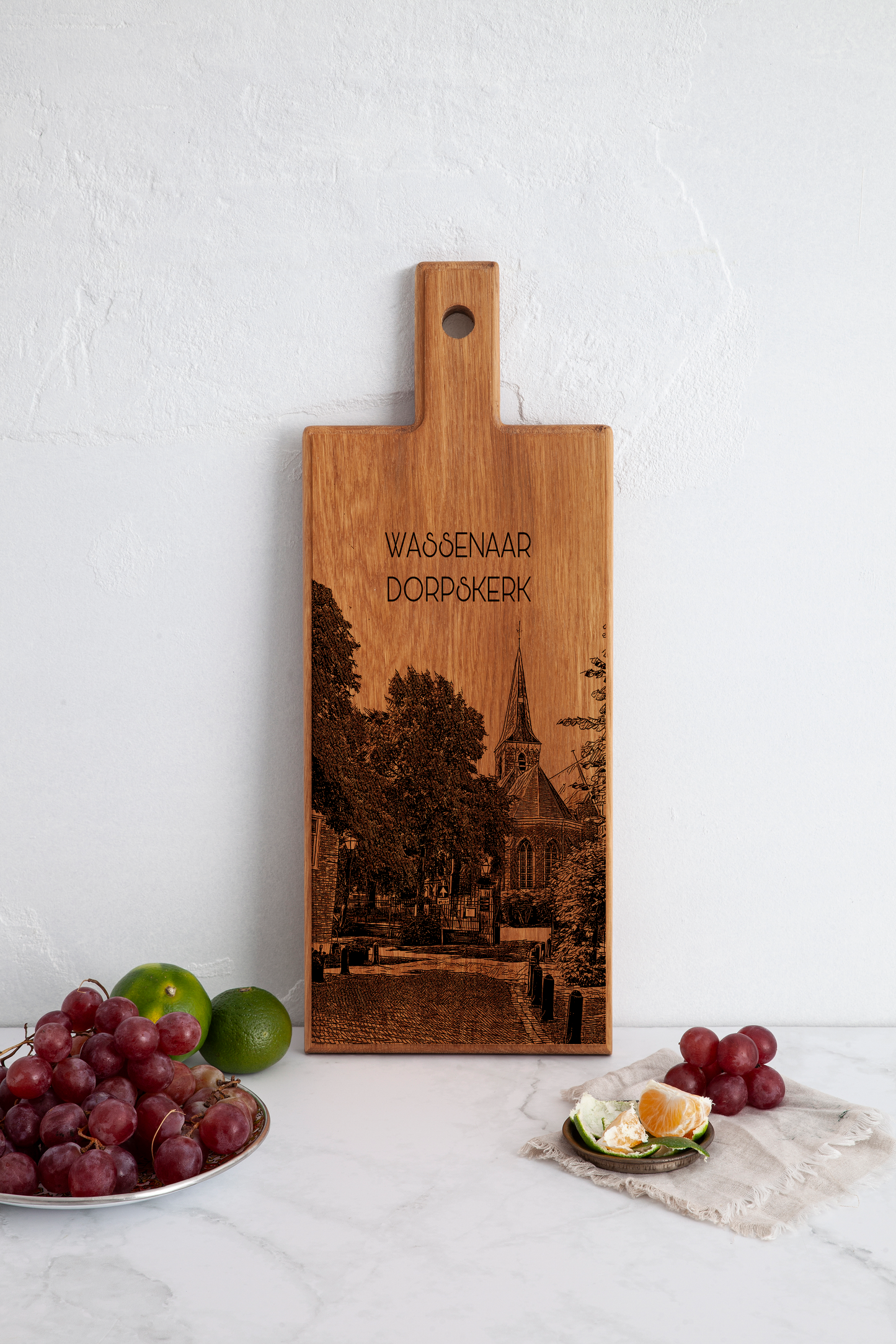 Wassenaar Dorpskerk Medium Serving Board - Beech Wood