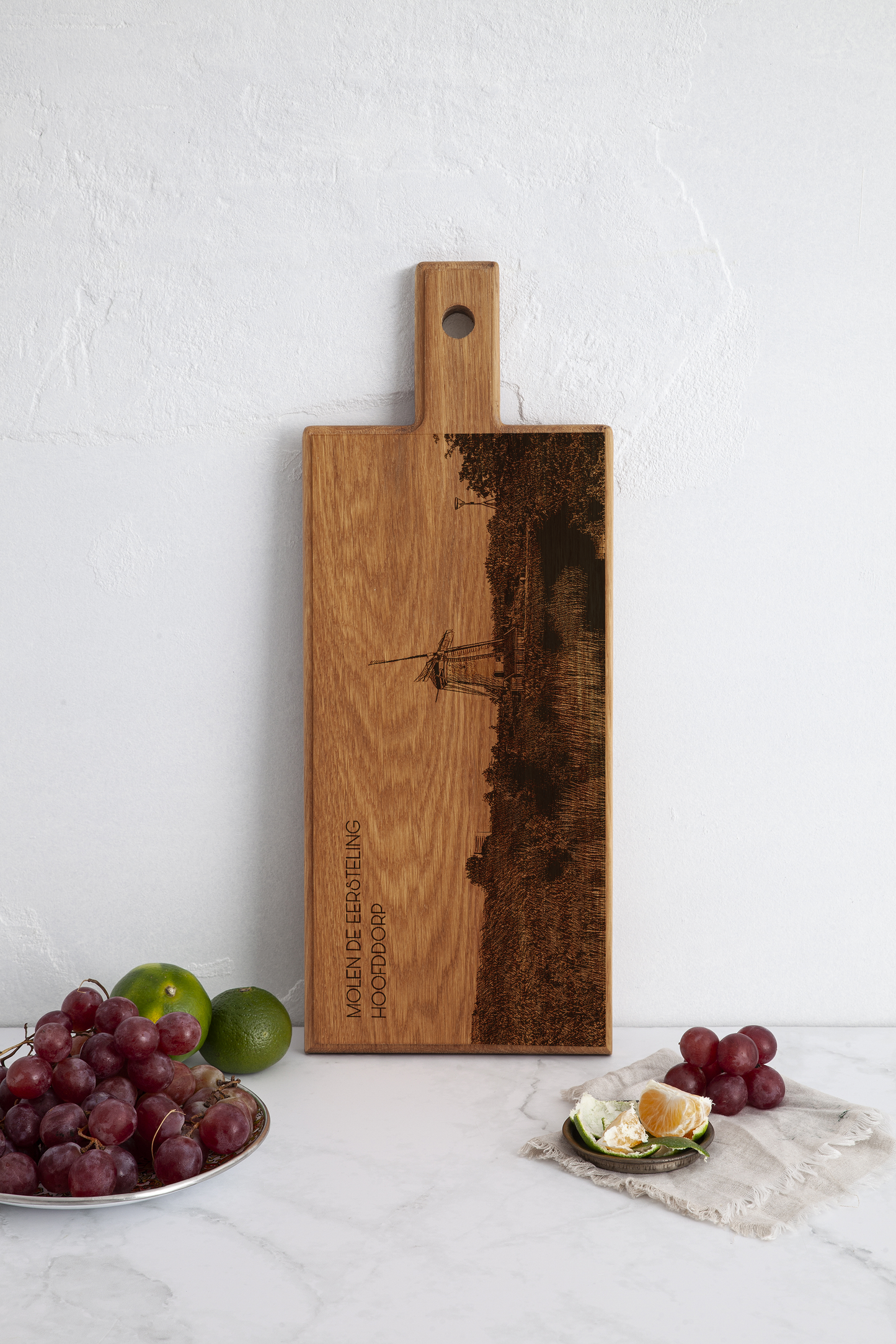 Hoofddorp Molen De Eersteling – Wooden Serving Board (49 × 17 cm)