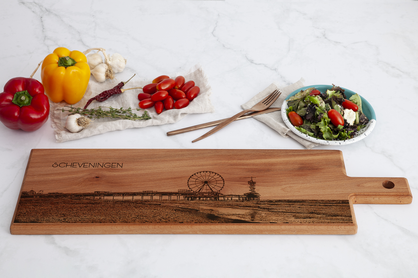 Scheveningen Wooden Serving Board – 60 x 17 cm