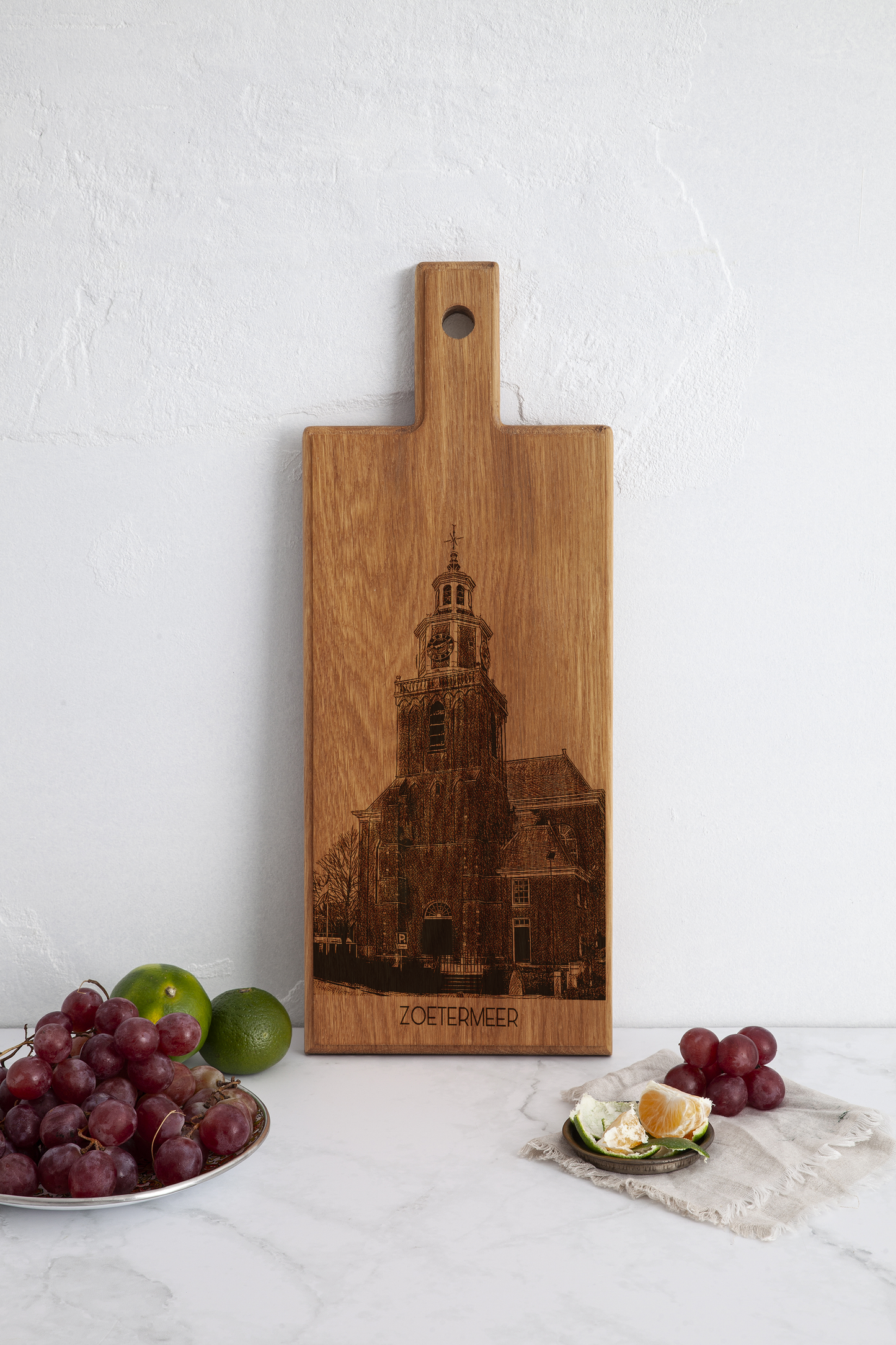 Zoetermeer Dorpskerk Wooden Serving Board – 49 x 17 cm