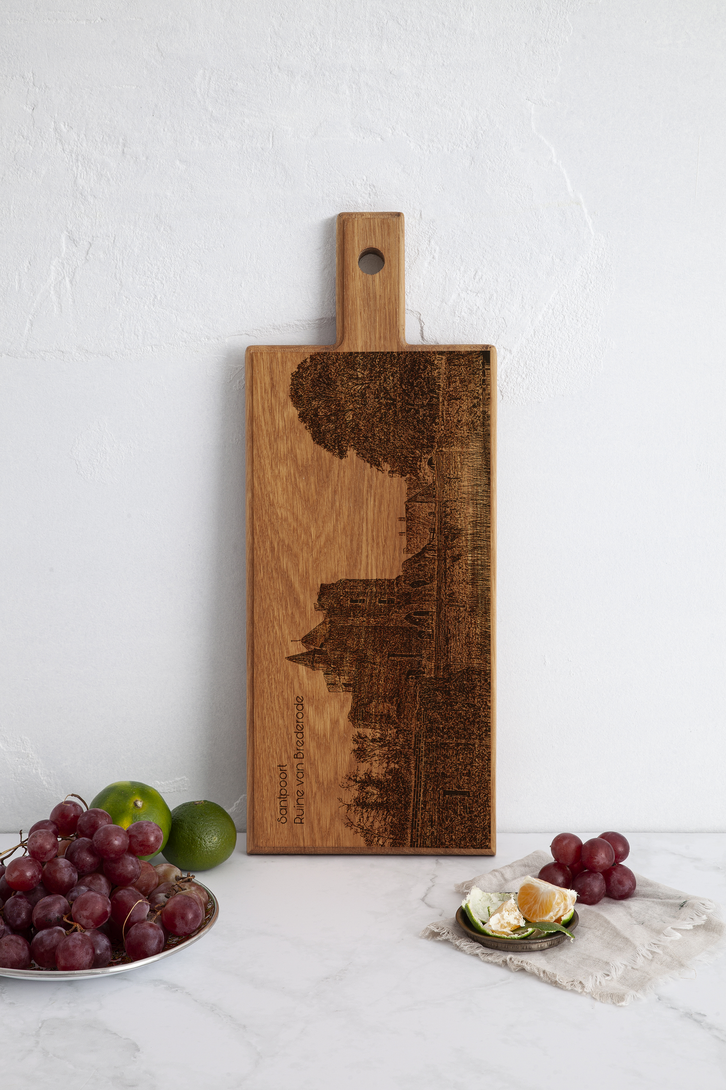 Santpoort Ruïne van Brederode Wooden Serving Board – 49 x 17 cm