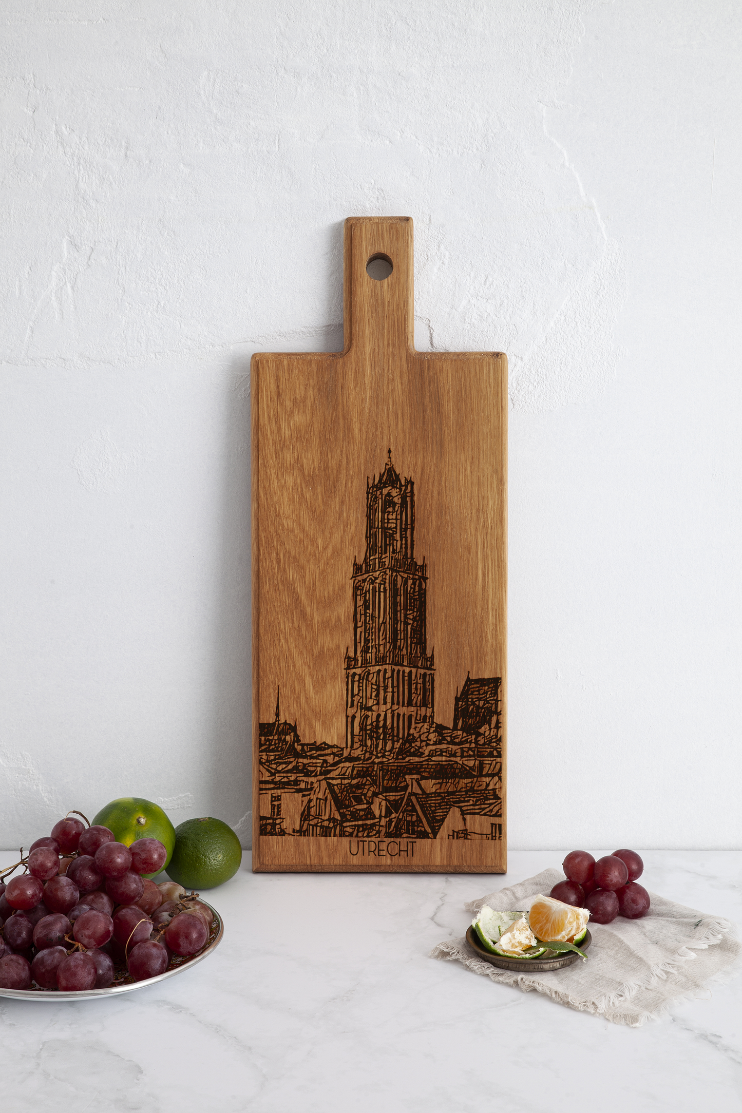 Utrecht Domtoren houten serveerplank – 49 x 17 cm