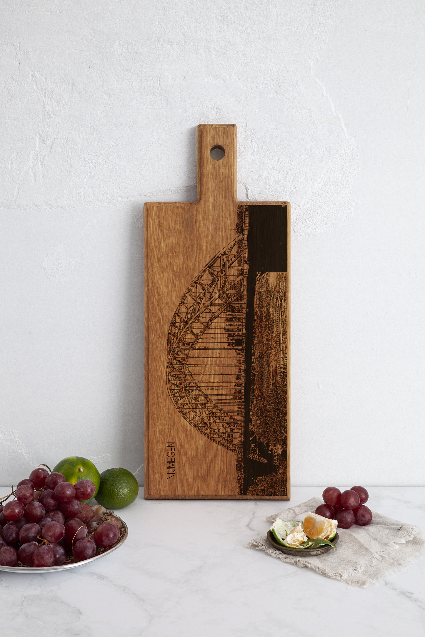 Nijmegen Waalbrug Wooden Serving Board – 49 x 17 cm