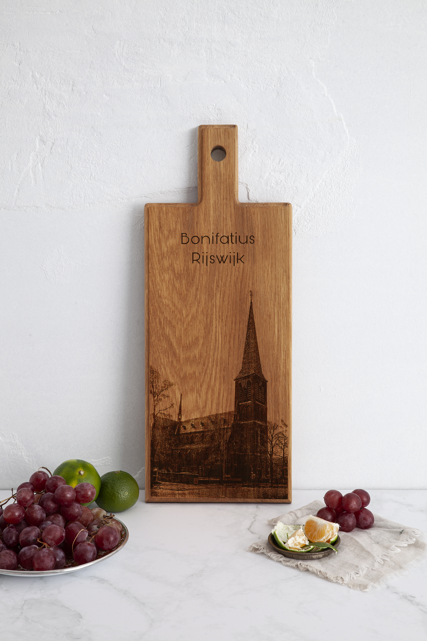 Rijswijk Bonifatius kerk houten serveerplank – 49 x 17 cm