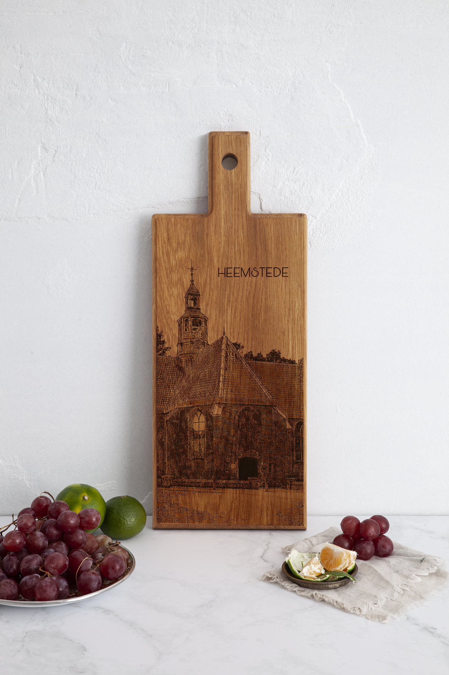 Heemstede Oude Kerk – Wooden Serving Board (49 × 17 cm)