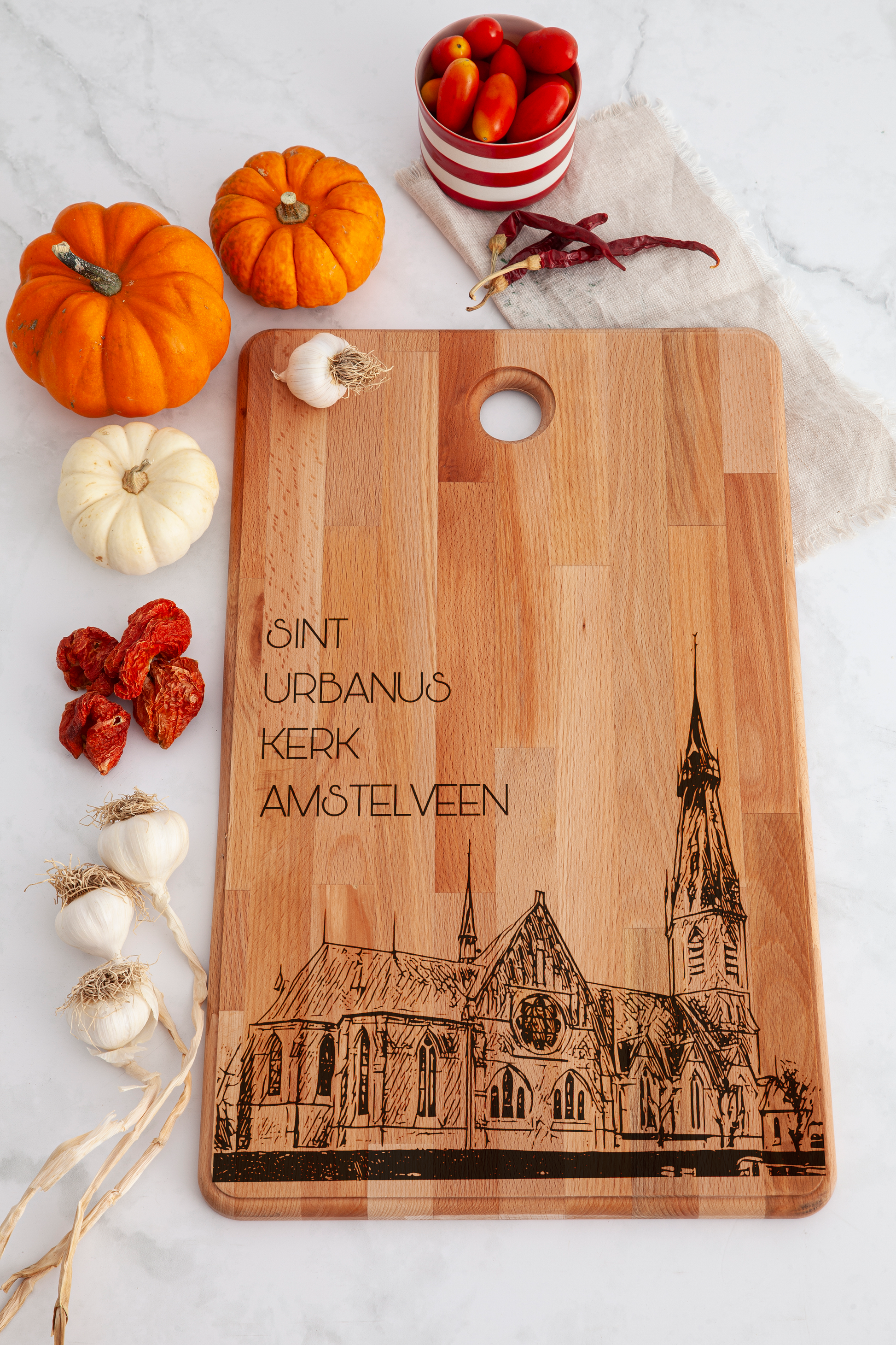 Amstelveen, Sint Urbanuskerk, cutting board, on countertop