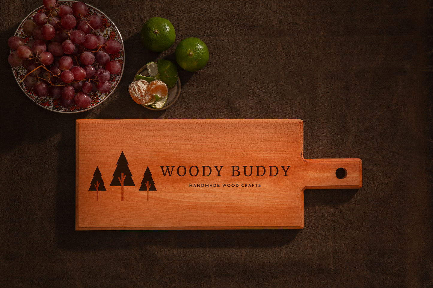 Gepersonaliseerde Houten Serveerplank (49 × 17 cm)