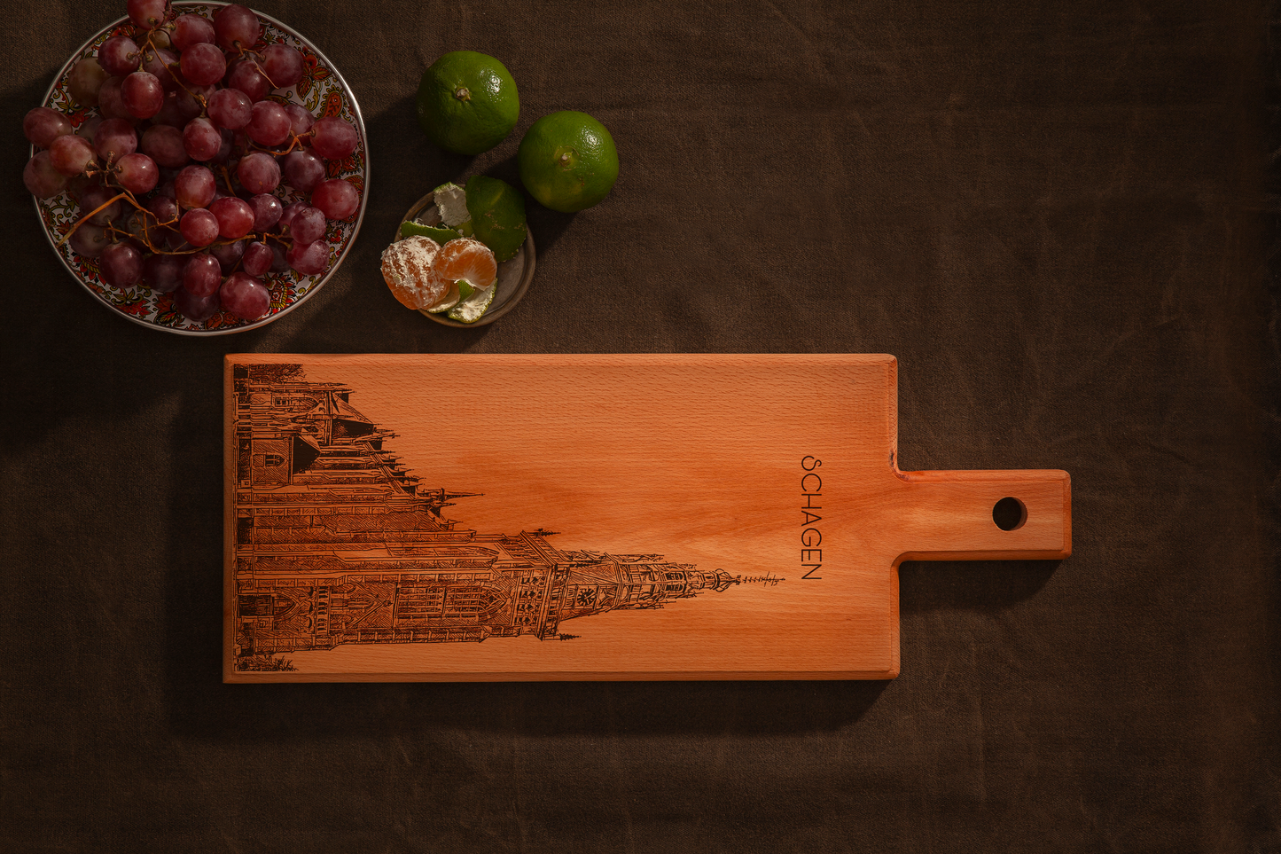 Schagen houten serveerplank – 49 x 17 cm