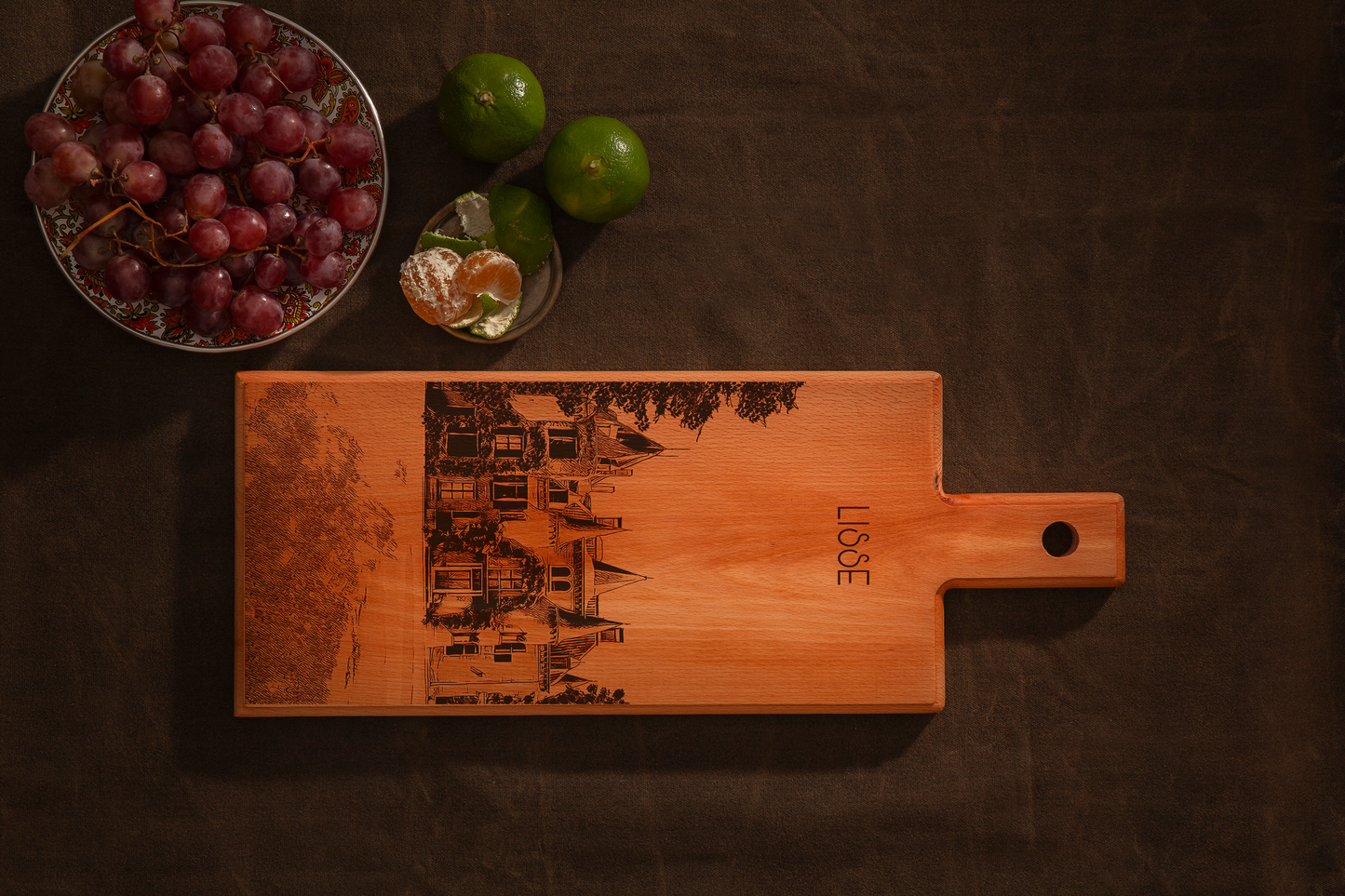 Lisse Kasteel Keukenhof Wooden Serving Board – 49 x 17 cm