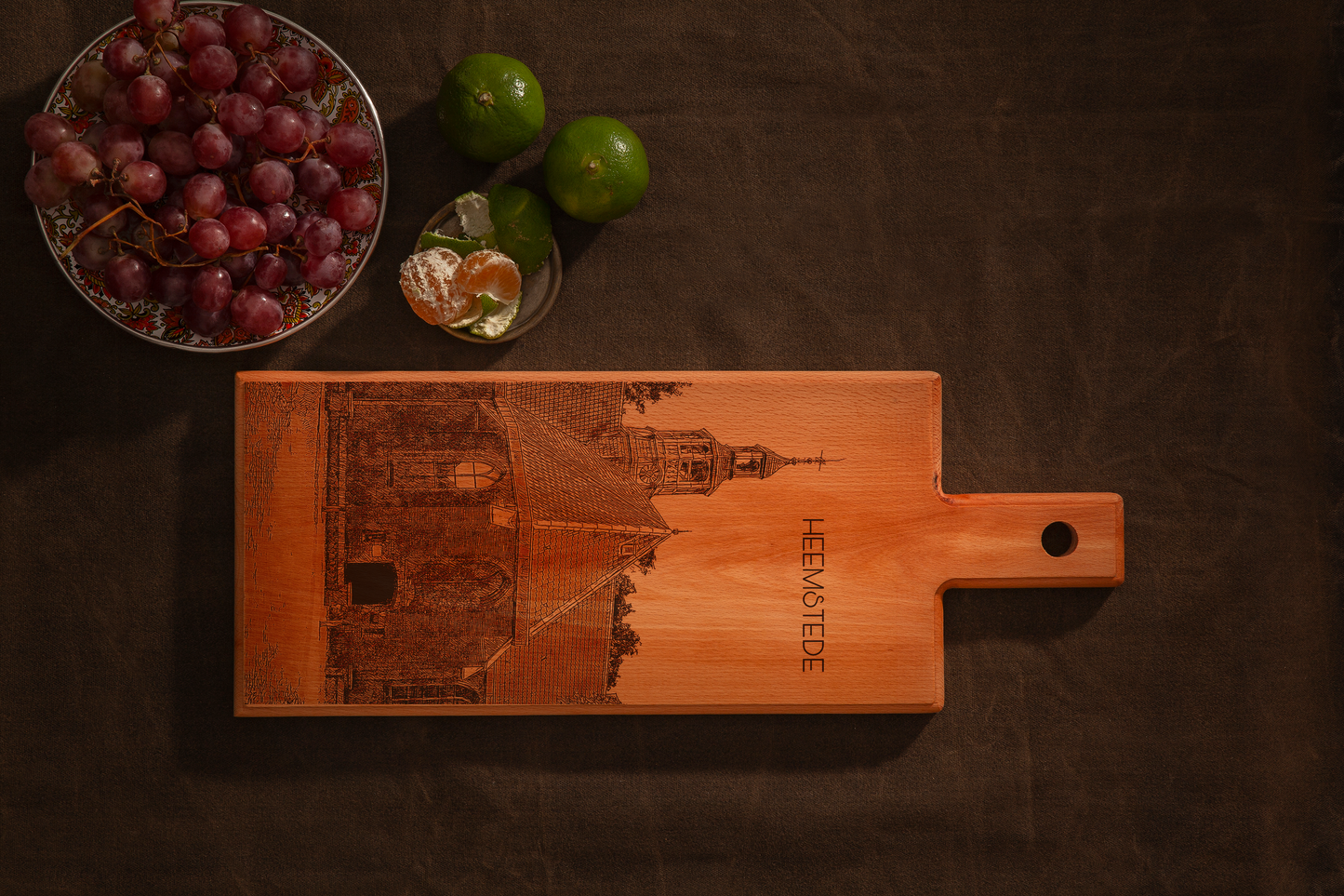 Heemstede Oude Kerk – Wooden Serving Board (49 × 17 cm)