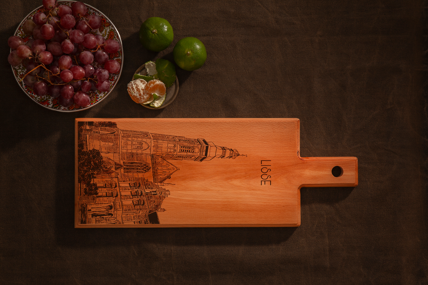 Lisse St. Agatha Church Wooden Serving Board – 49 x 17 cm