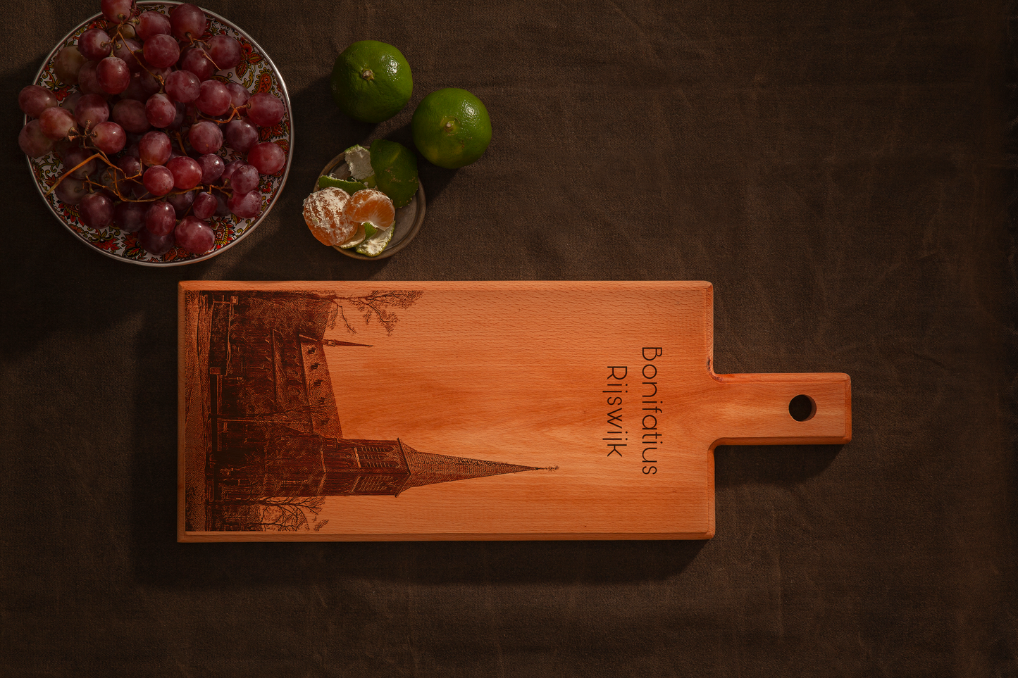 Rijswijk Bonifatius kerk houten serveerplank – 49 x 17 cm