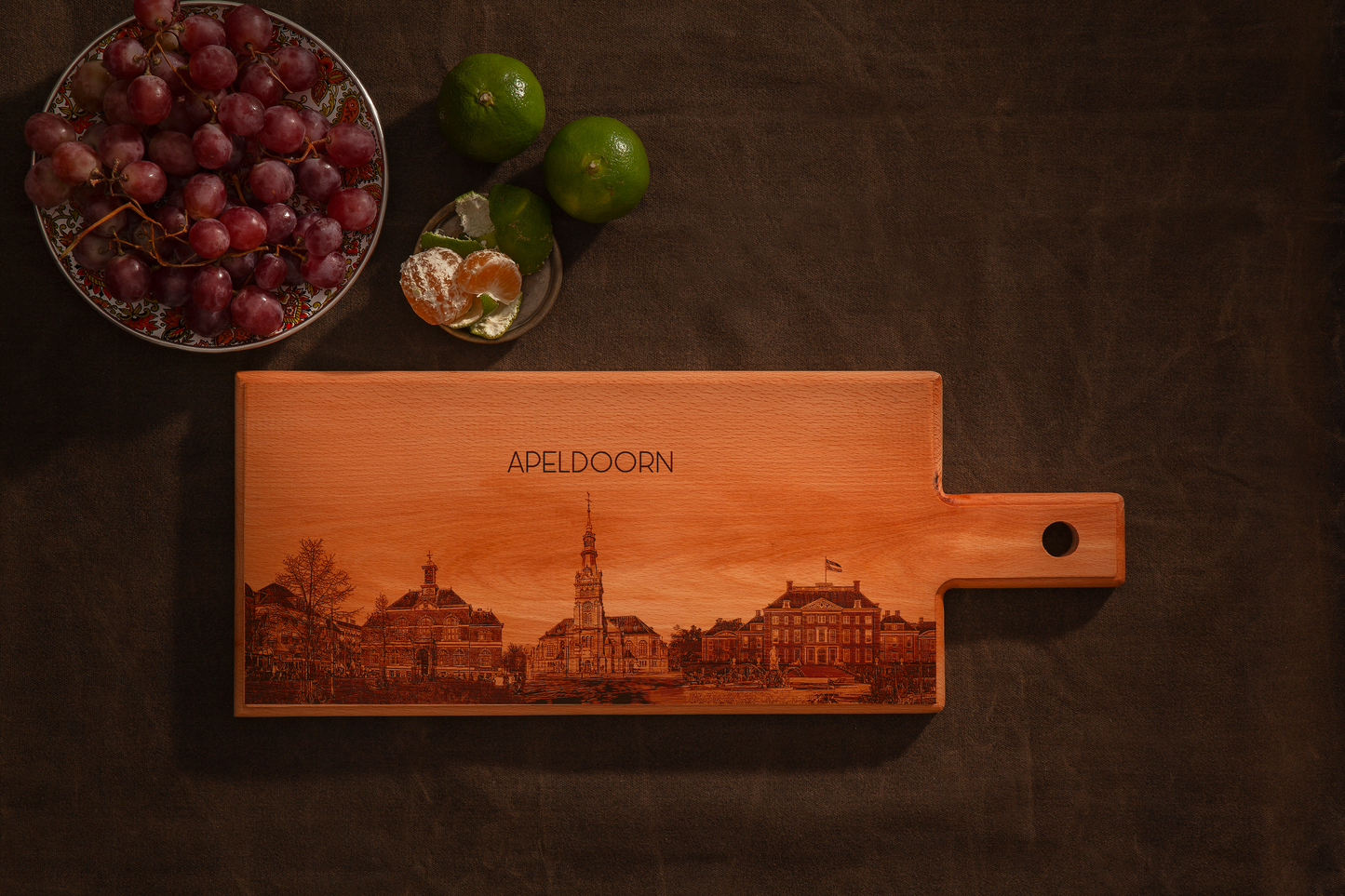 Apeldoorn Skyline Houten Serveerplank – 49 x 17 cm