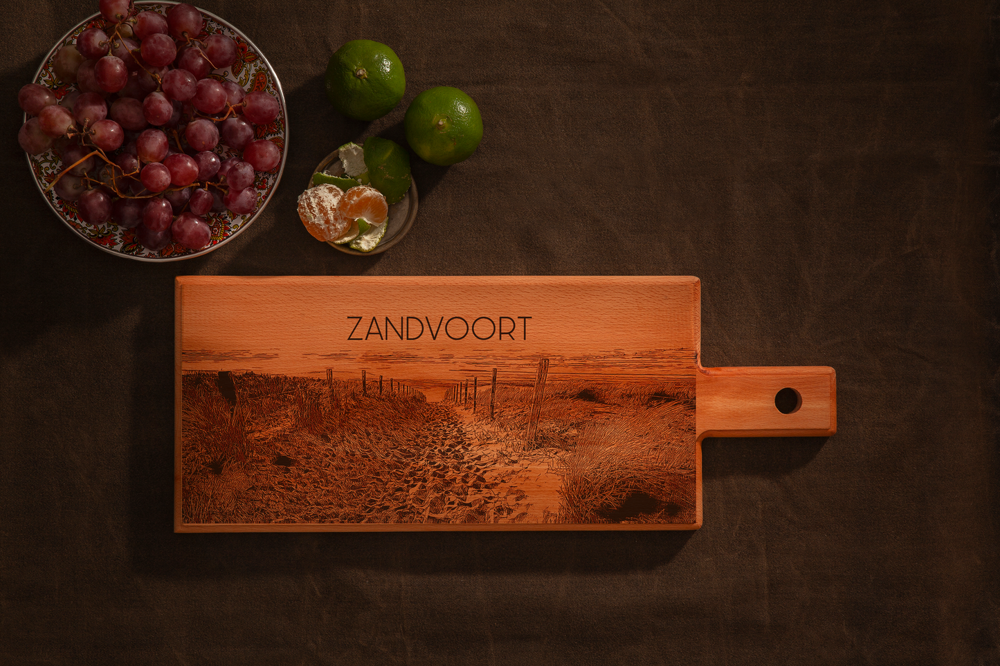 Zandvoort Beach Wooden Serving Board – 49 x 17 cm