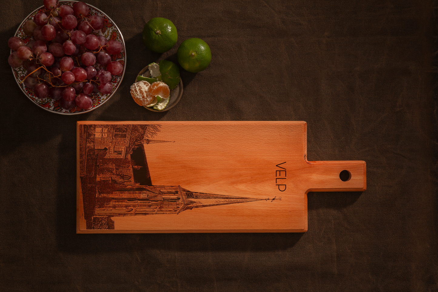 Velp Our Lady of the Visitation Church Wooden Serving Board – 49 x 17 cm